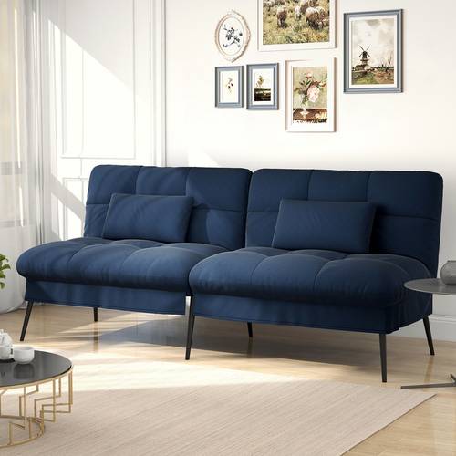 fabric sofa bed 2 seater frame 5 gear back angle adjustable futon sofa for living room