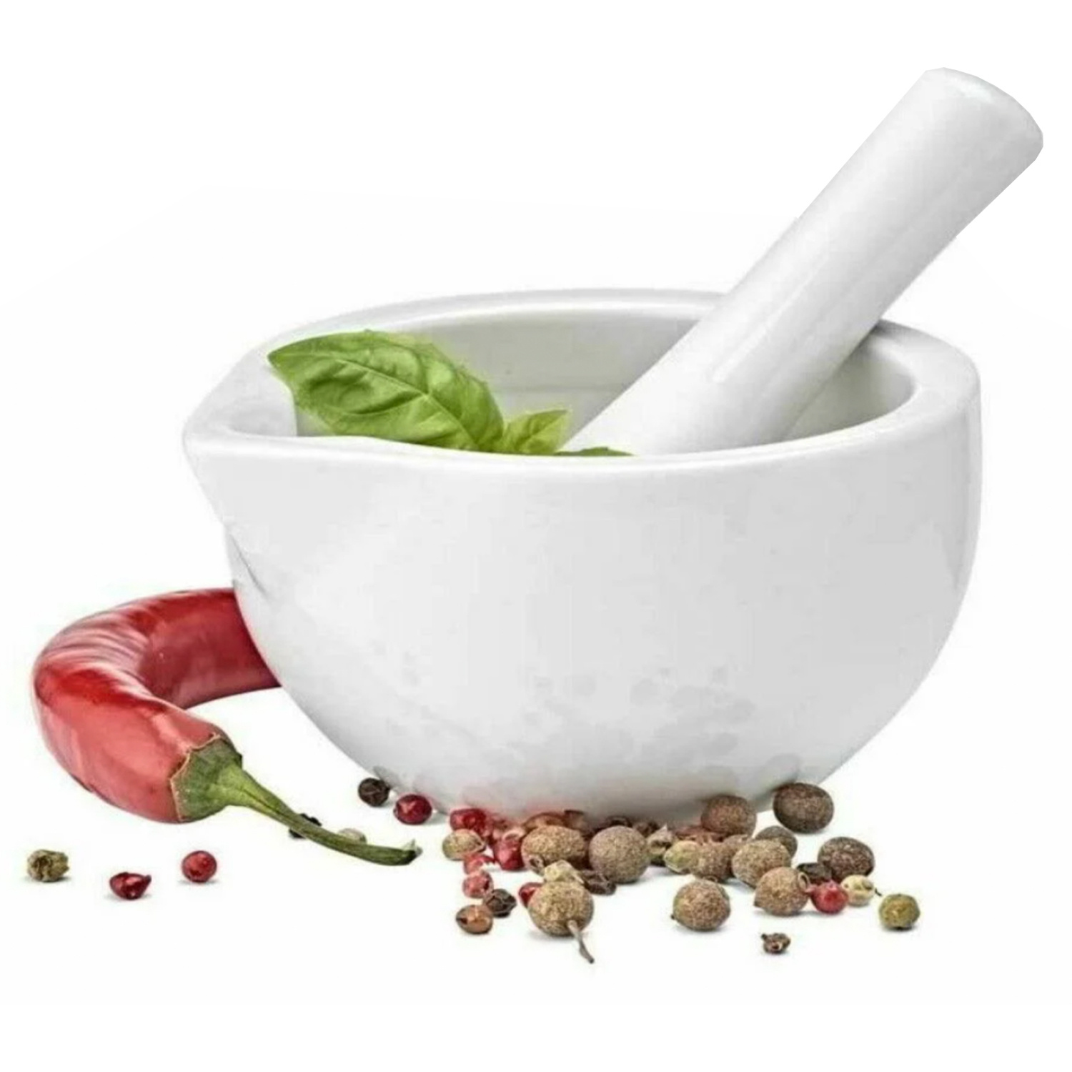 TEMU Uk Local Seller - Mini Marble Pestle & Mortar Set High-quality Grinder For Herbs, Spices & Nuts & Easy-to-clean Kitchen Tool – Grinding &