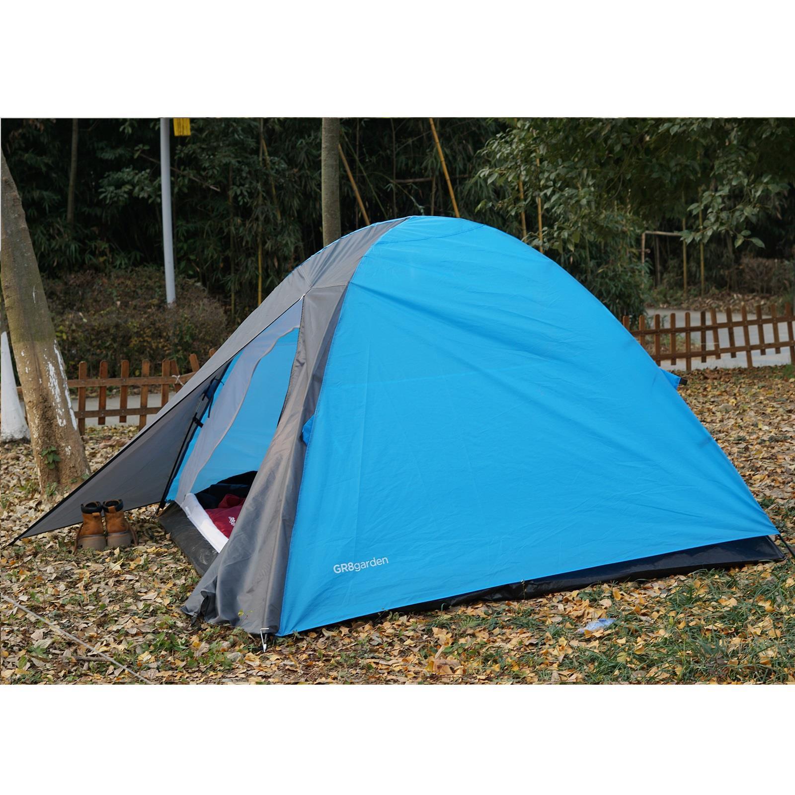 2 Person Camping Starter Set with Sleeping Bags and Tent