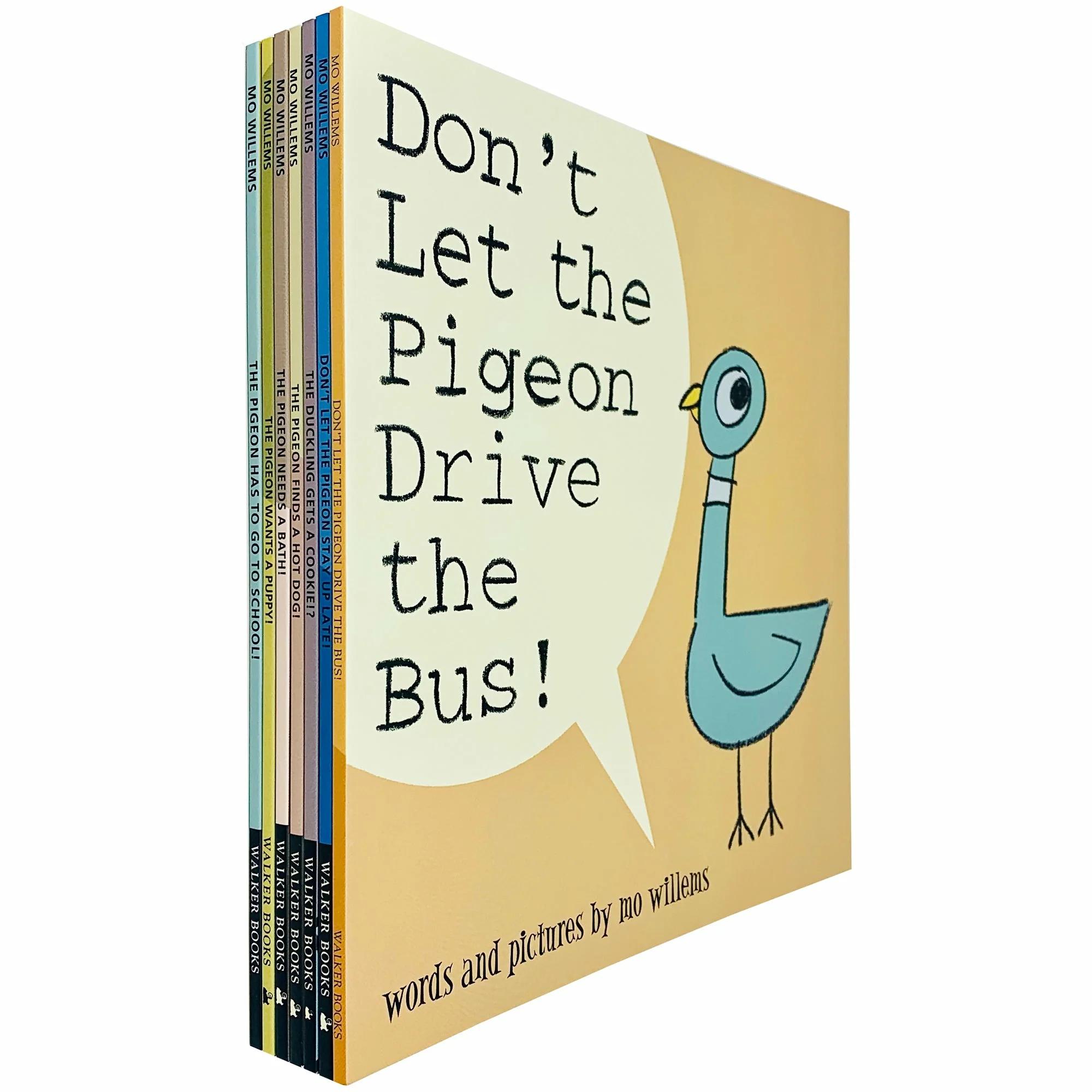 TEMU Don't Let The Pigeon Series 7 Books Collection Set By Mo Willems (pigeon Drive The Bus, Stay Up Late, Ducking Gets A Cookie, Finds A Hot Dog,