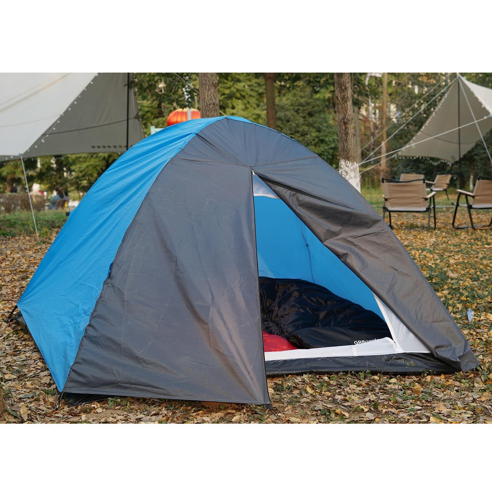 2 Person Camping Starter Set with Sleeping Bags and Tent