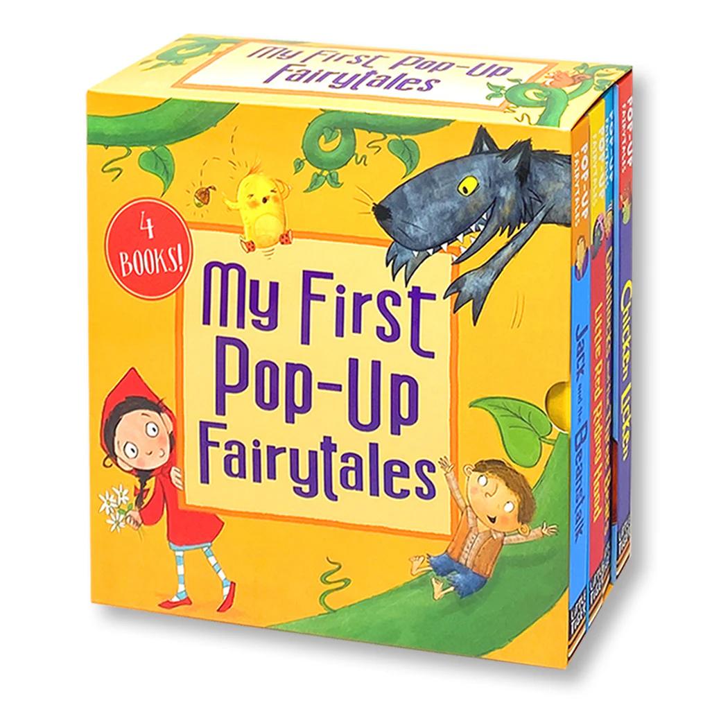 TEMU My First Pop Up Fairytales 4 Books Collection Set (jack And The Beanstalk, Little Red Riding Hood, Goldilocks And The 3 Bears, Chicken Licken)
