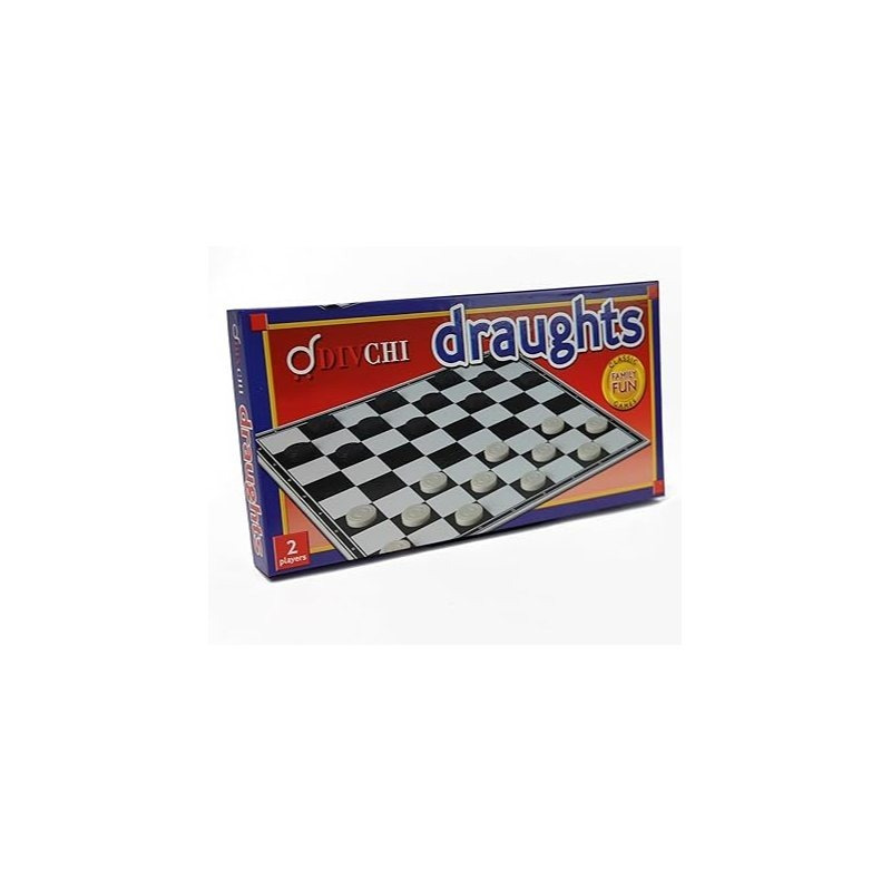 TEMU Divchi Draughts Board Game | 14" Foldable Draughts Set | Checkers & Draughts Game | Traditional Games | For Children And Adults