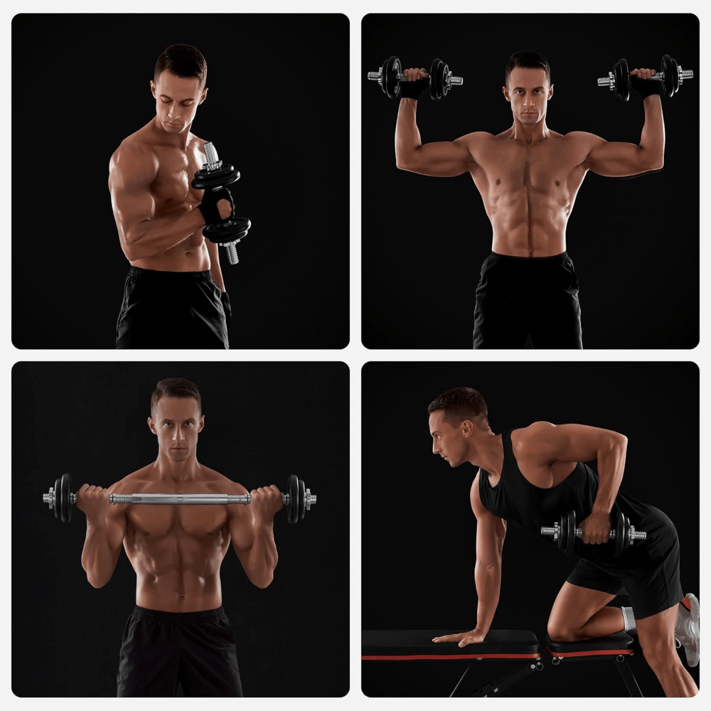 2-in-1 halterset voor bodybuilding