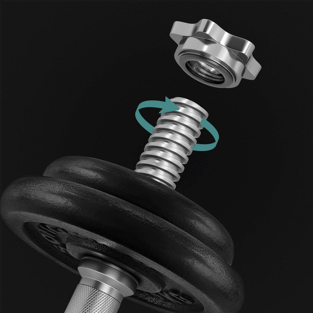 2-in-1 Dumbbell Bodybuilding Kit, with Steel Extension Bar, Adjustable Weight, Fitness, Bodybuilding, Home Mass Gain, Gym Accessories