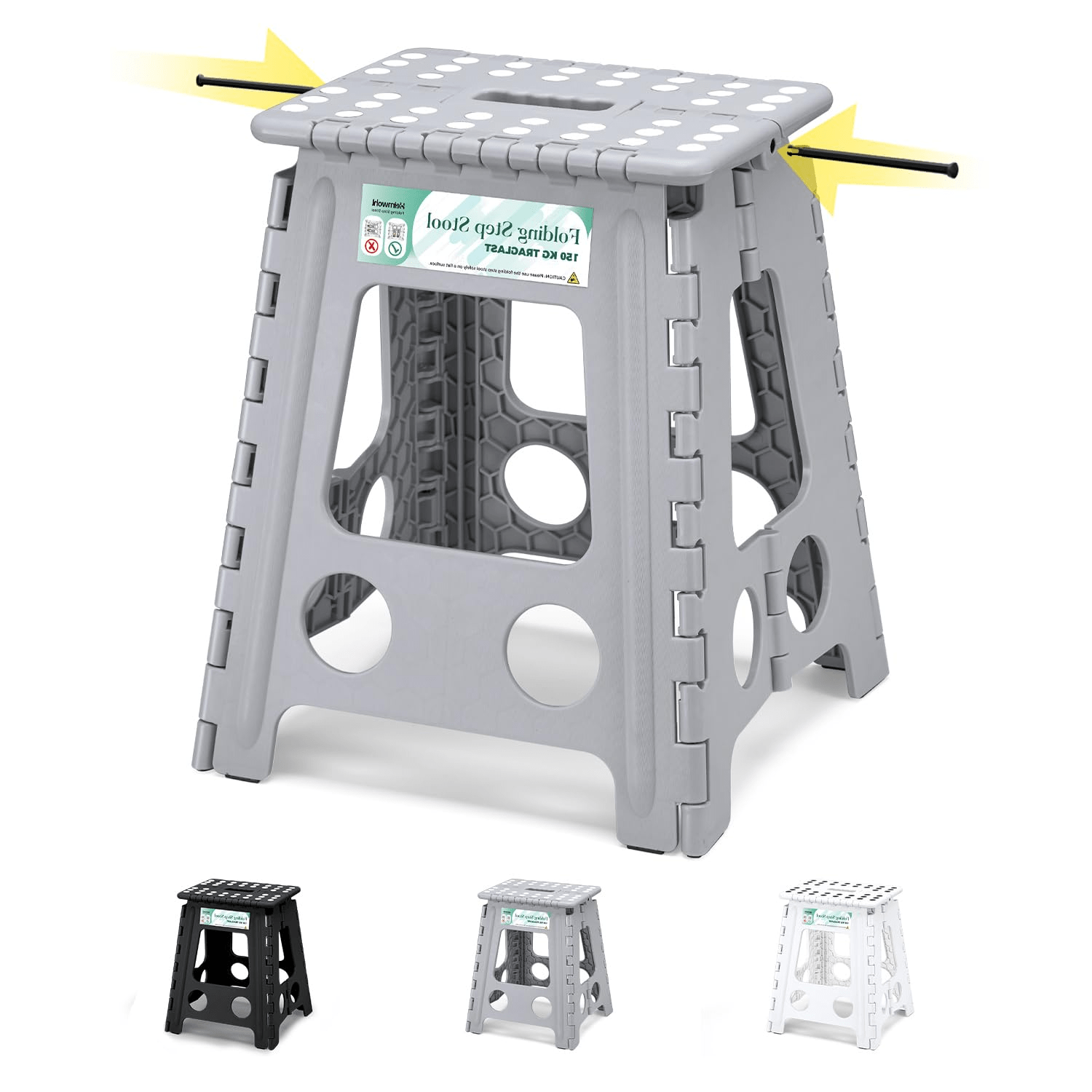 40 Cm Folding Step Stool, Foldable Stool, Step Stool, Portable Folding Stool, Folding Footstool, Bathroom Stool, Folding Stool