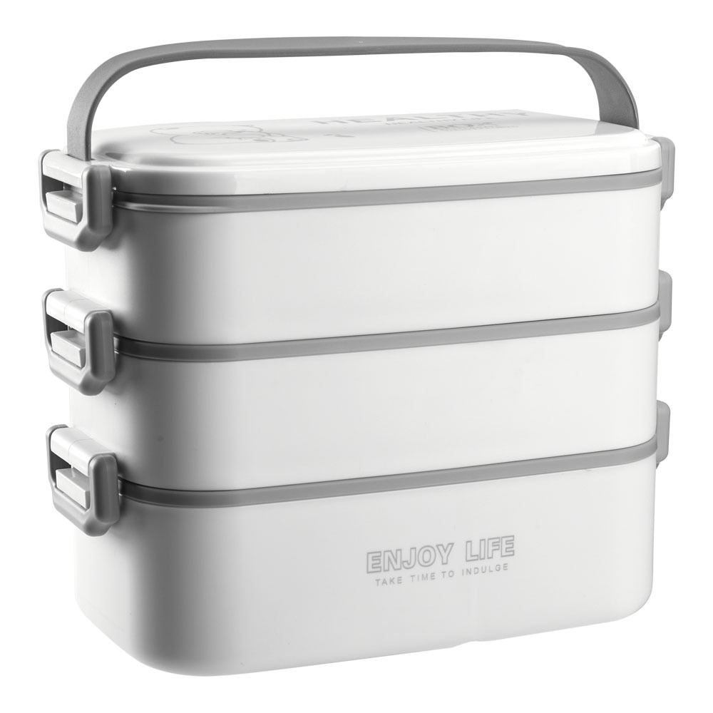 TEMU Lunch Box 2700ml, 3 Tier Bento Box Lunch Box With Compartments And Cutlery, Leak-proof Lunchbox Bento Lunch Box For Work Camping Dishwasher