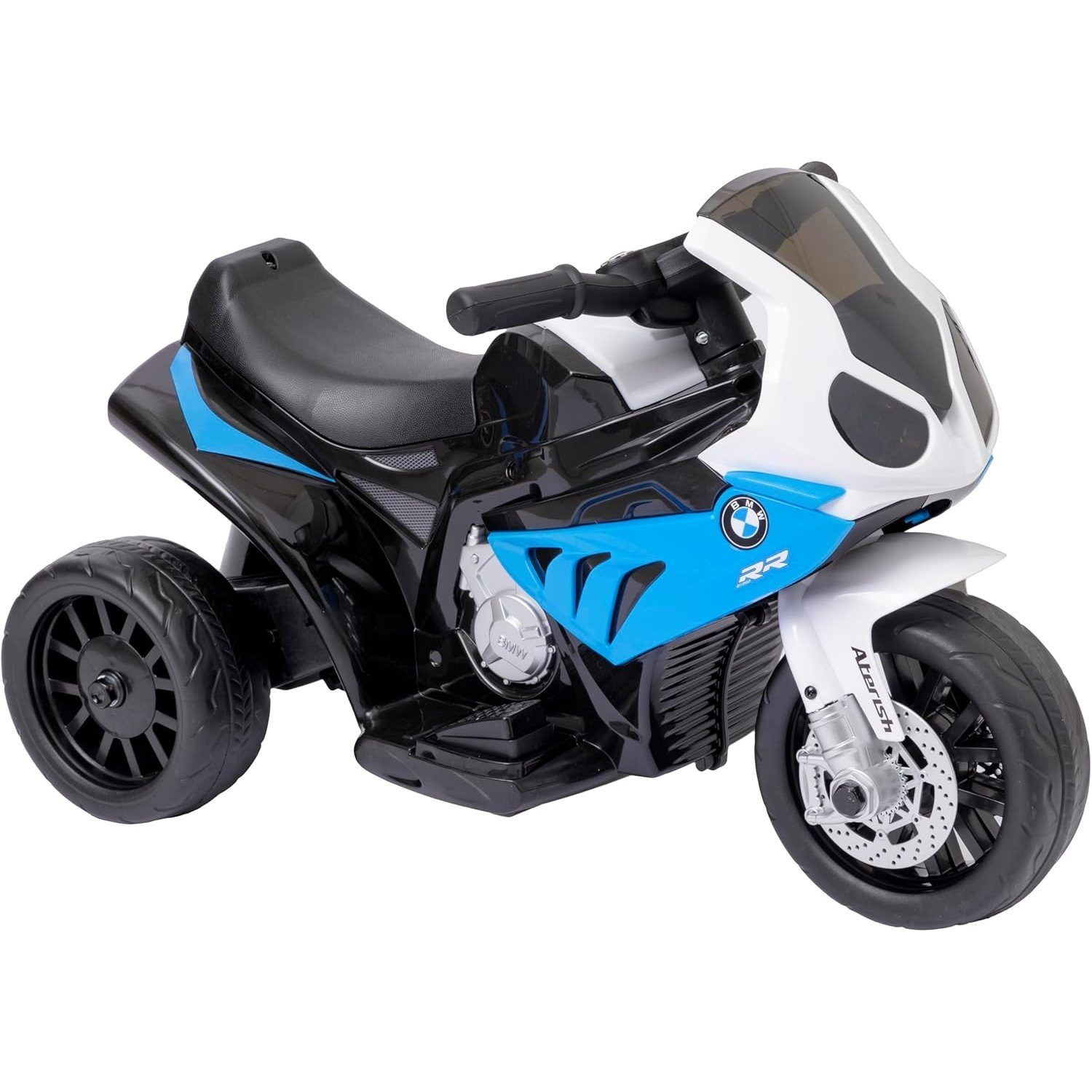 TEMU Baroni Toys Electric Motorcycle Toy With License For Children, Realistic Design, Steering Handlebar, Pedal And Functional Headlights And Sounds,