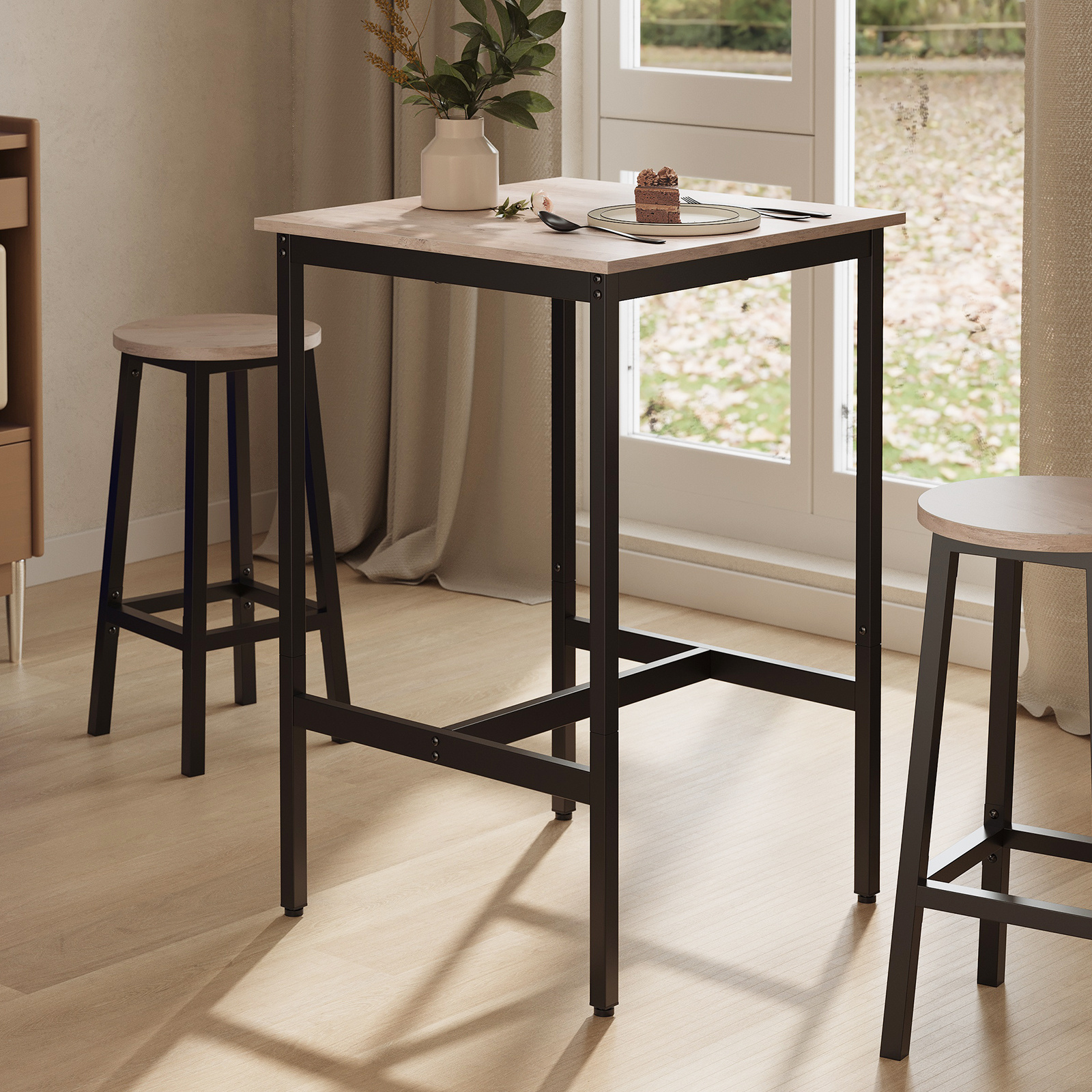 Image of Bar Table, Kitchen Table, Standing Table, 60 X 60 X 92 Cm