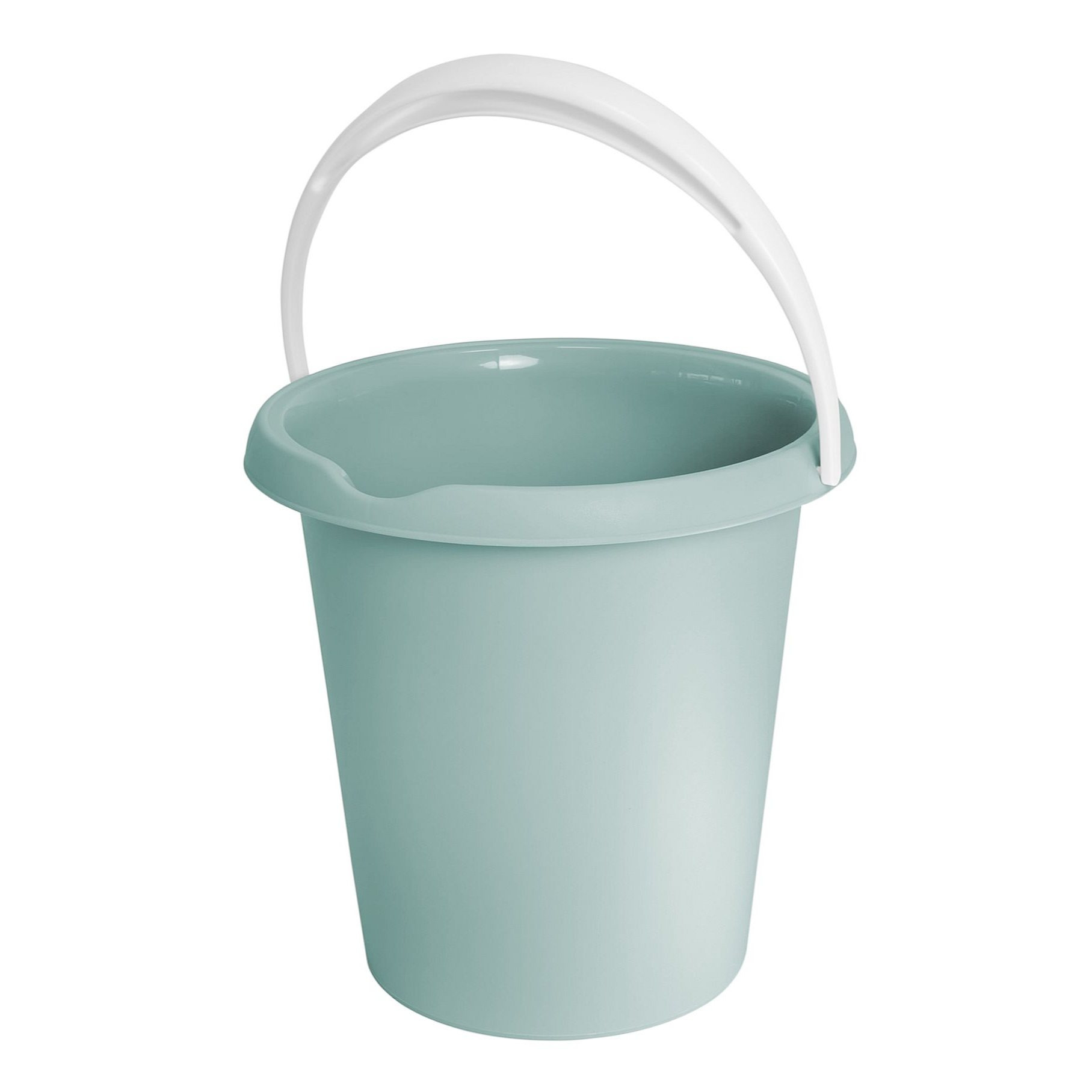 TEMU Plastic Bucket 12 L Putty Bucket Household Bucket Water Bucket Universal Bucket With Spout Green
