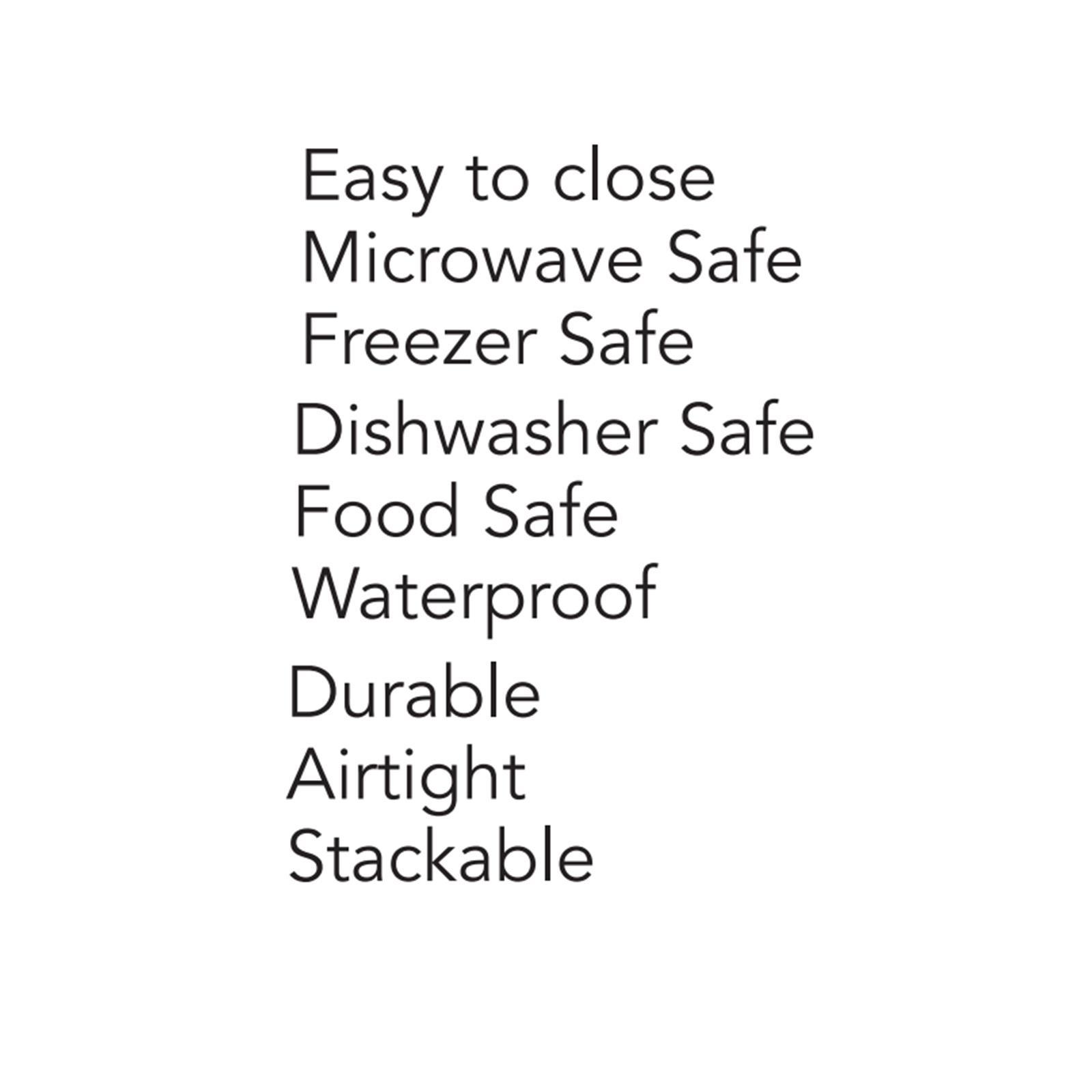 24pcs Clear Plastic Food Storage Containers Set with Clip Seal Lock Lids