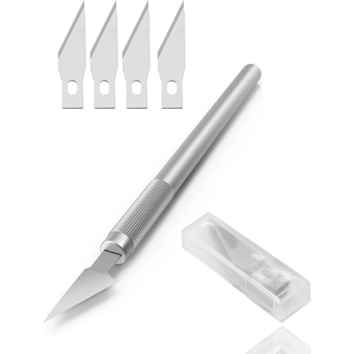 TEMU Tk Knife . 10 Replacement Blades Craft & Carving Knife (1pc, . 10 Replacement Blades), With Storage Box
