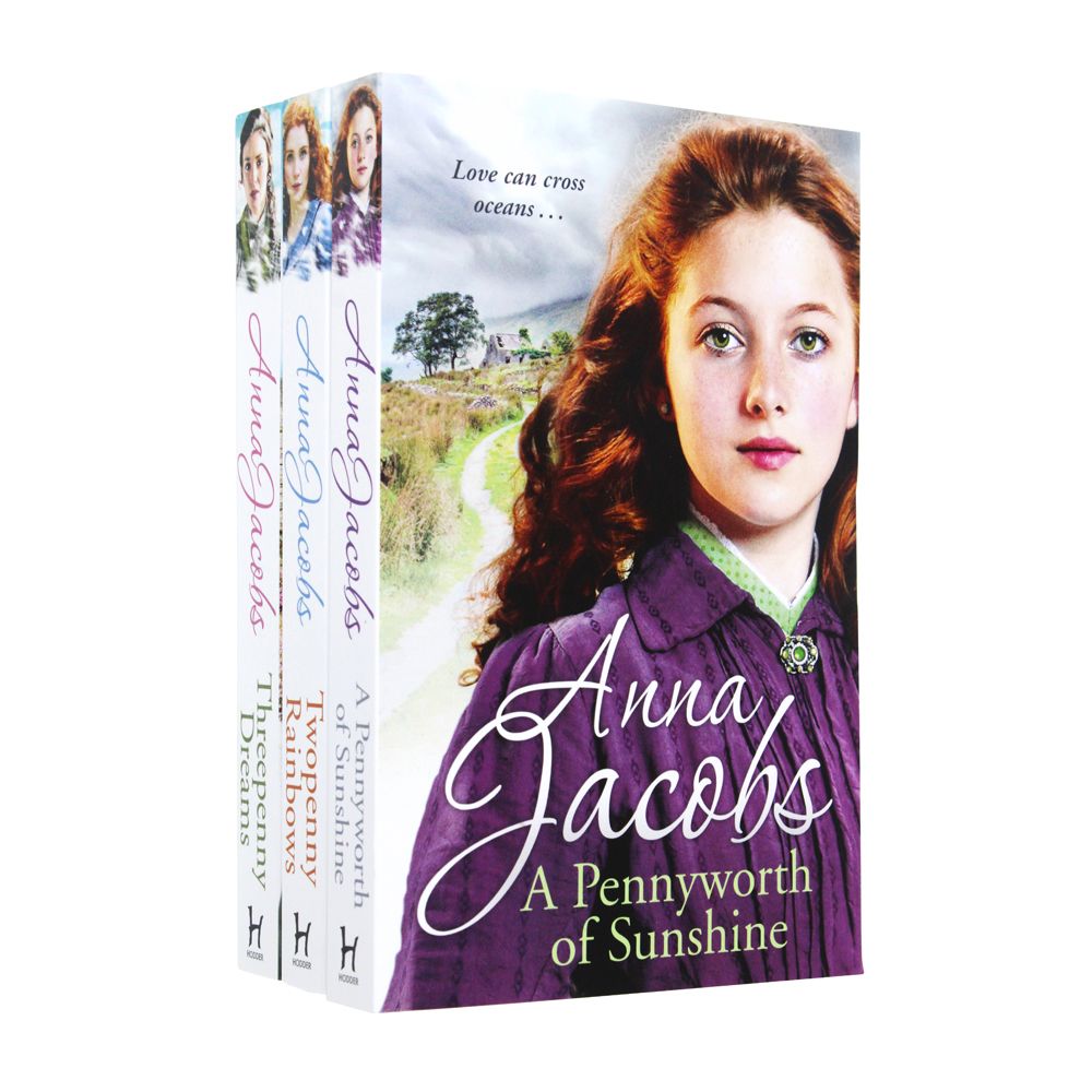 Anna Jacobs Michaels Family Series 3 Books Collection Set (Pennyworth of Sunshine, Twopenny Rainbows, Threepenny Dreams)
