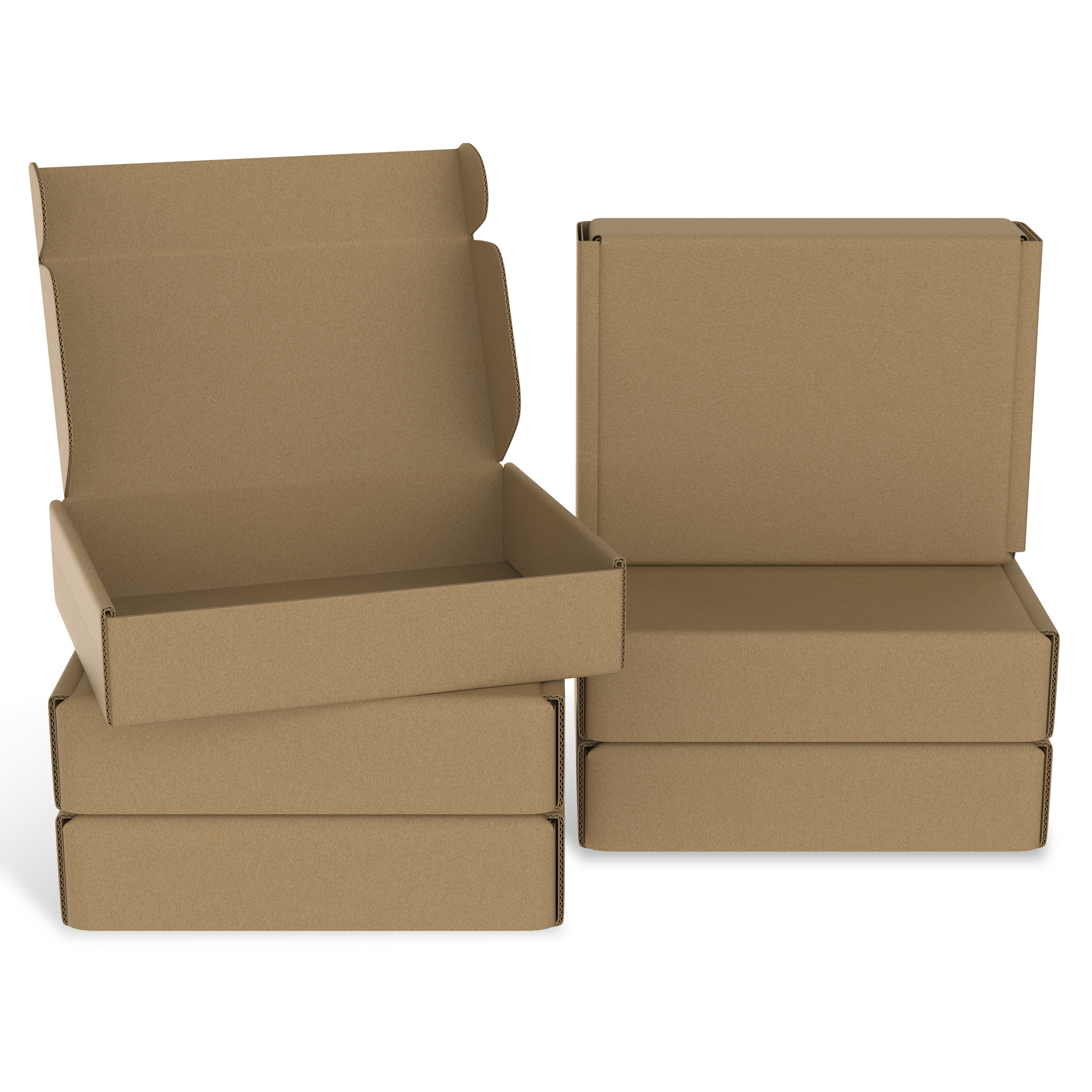TEMU 20 Pieces Folding Boxes Shipping Box Flat Cardboard Box, Packaging Boxes Ideal For Shipping Small Goods