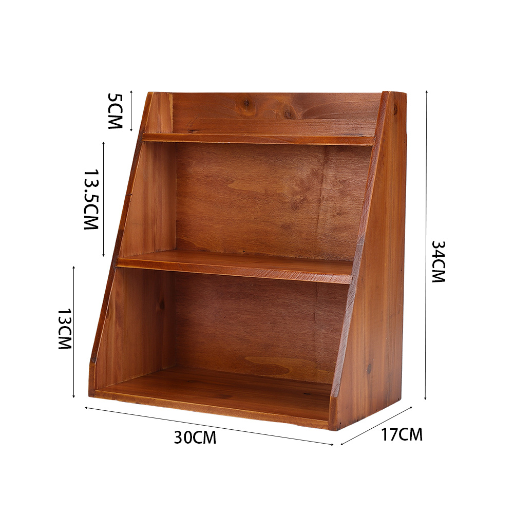 3 Tier Vintage Wooden Floating Shelf