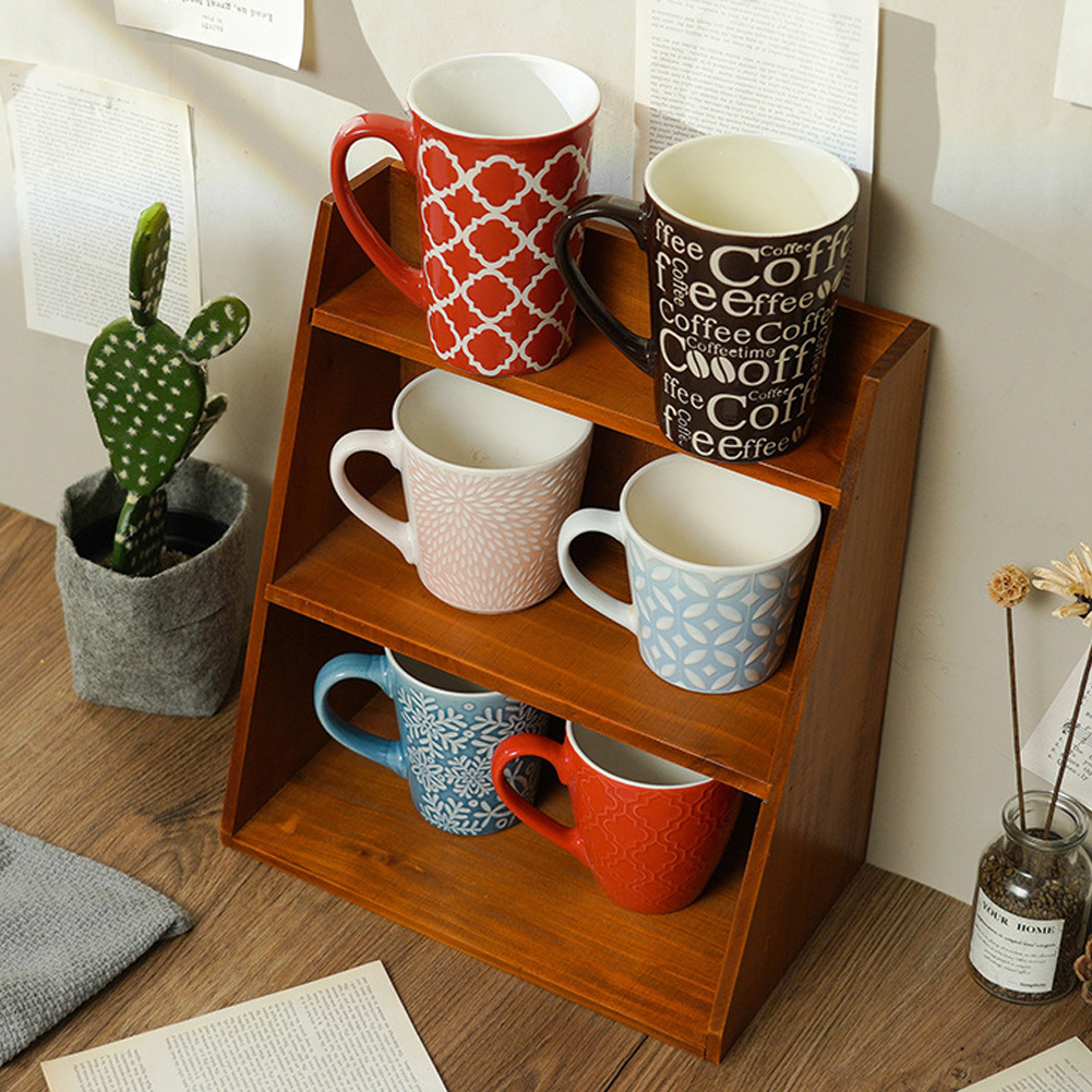 3 Tier Vintage Wooden Floating Shelf