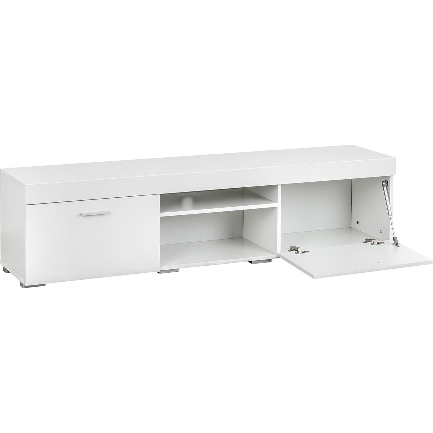 TEMU Baroni Home Mobile pour TV, trou de passage de câble en MDF, support TV pour chambre à coucher, salon, cuisine