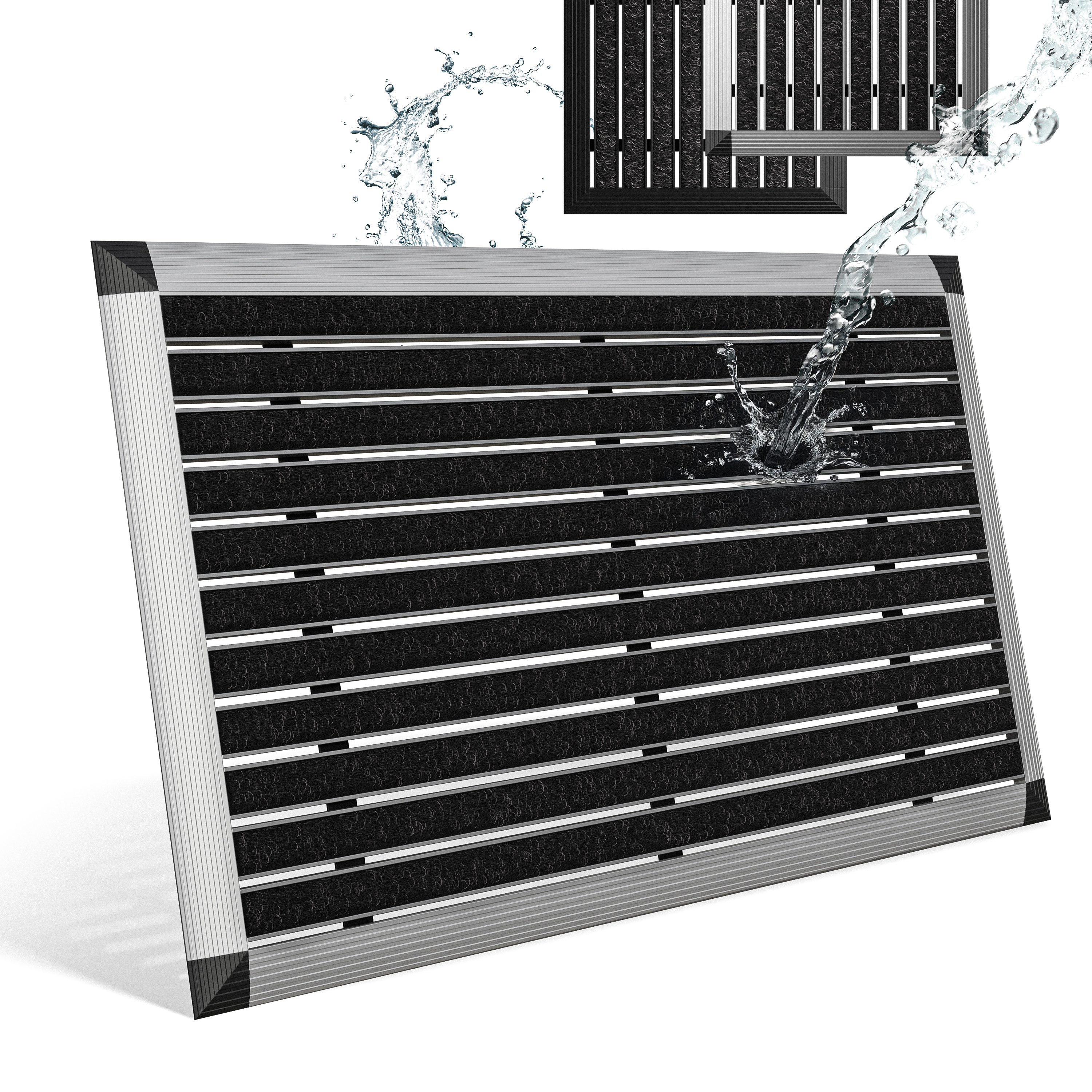 TEMU Outdoor Doormat, Aluminum Frame Outdoor Doormat, Aluminum Door Mat Outdoor, Outdoor Doormat, Doormat With Polypropylene Fibers, Outdoor Doormat