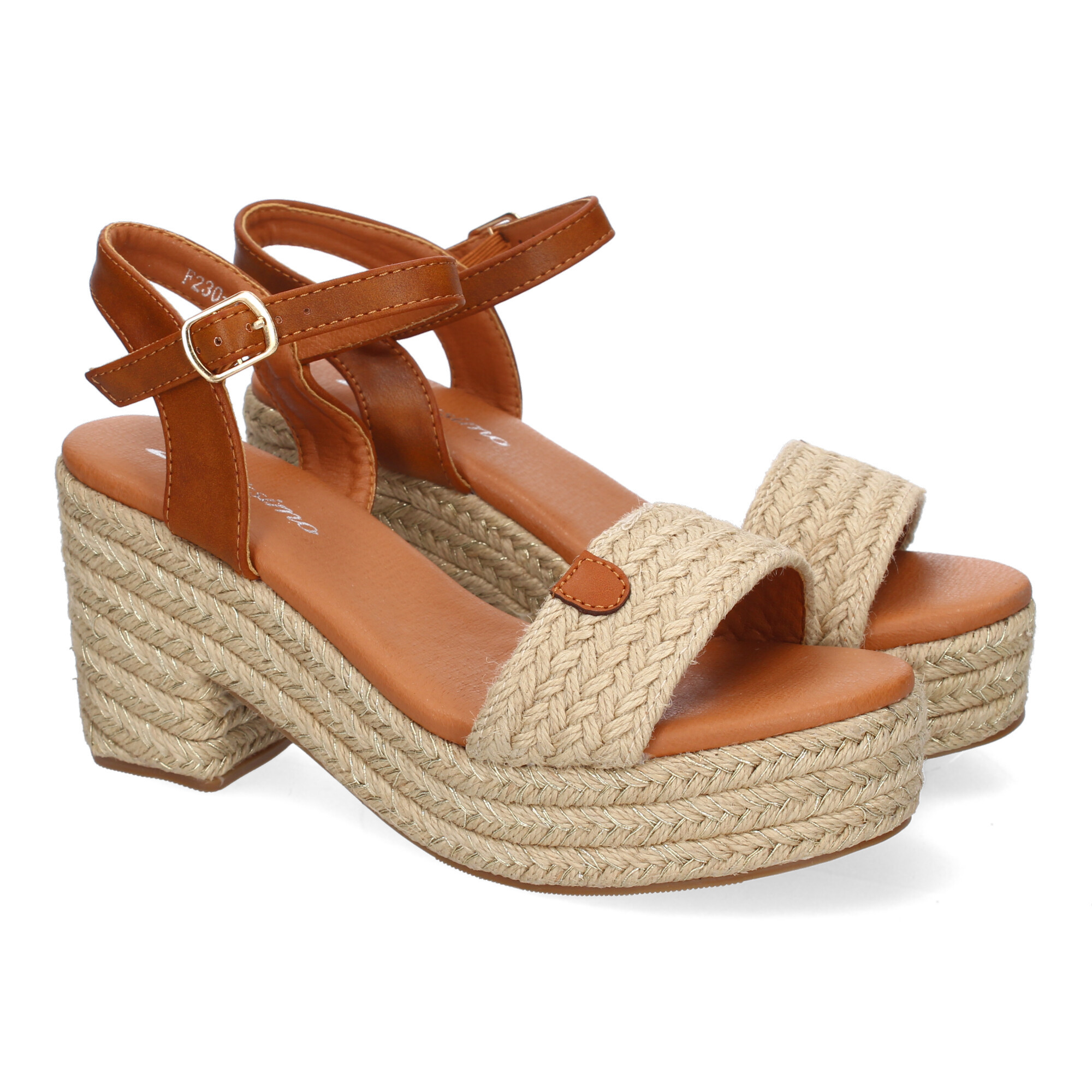 Women's Heeled Sandal, Comfortable And Elegant Design With Open Wedge And Adjustable Closure, Ideal For Spring-summer