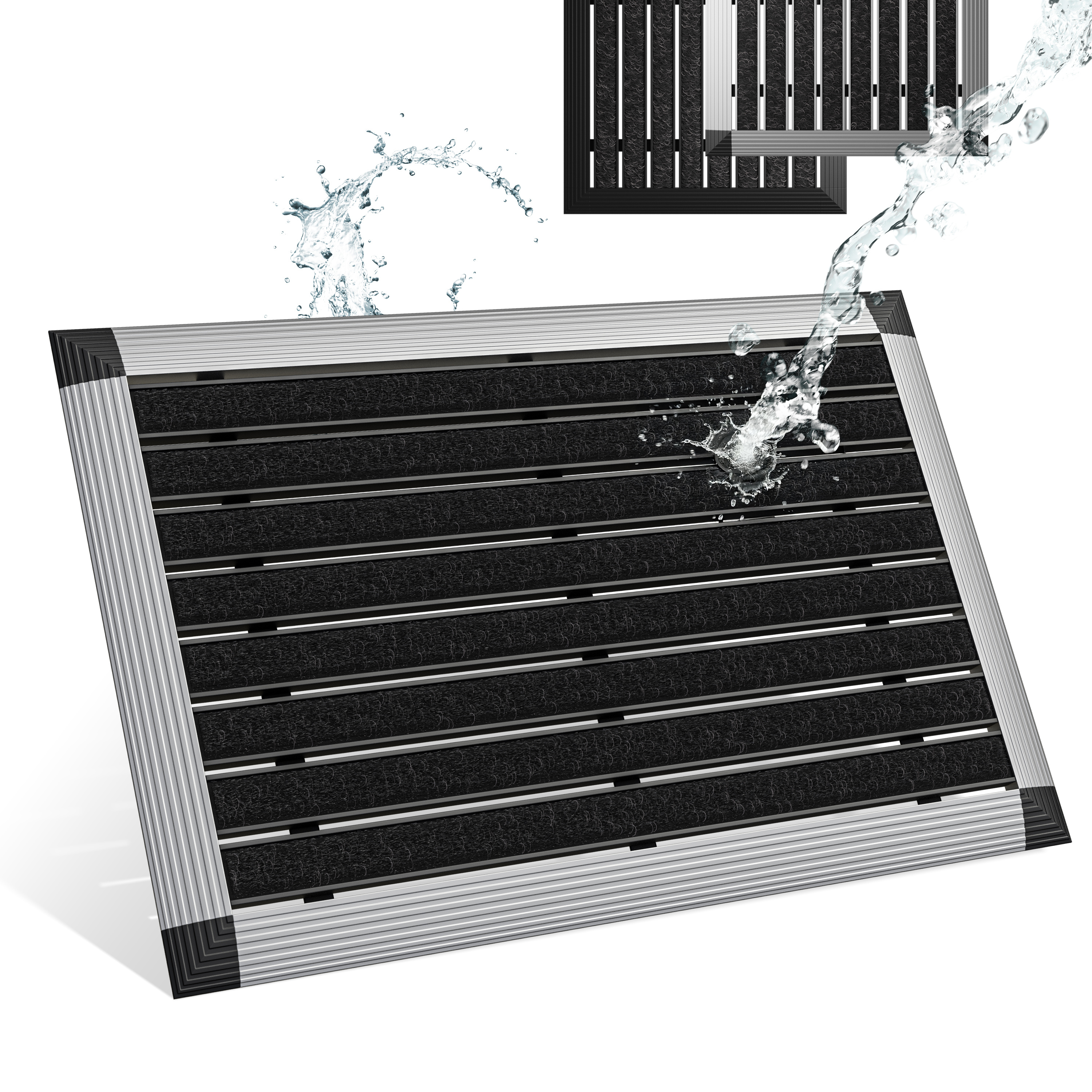 TEMU Outdoor Doormat, Aluminum Frame Outdoor Doormat, Aluminum Door Mat Outdoor, Outdoor Doormat, Doormat With Polypropylene Fibers, Outdoor Doormat