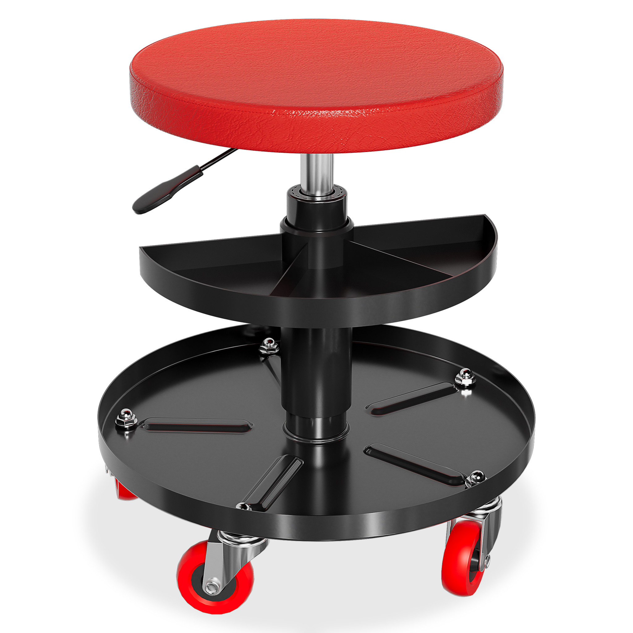 TEMU Workshop Work Bench Chair Seat Tool, Workshop Rolling Stool Workshop Rolling Seat, Work Bench With Shelf And 4 Universal Casters, Height