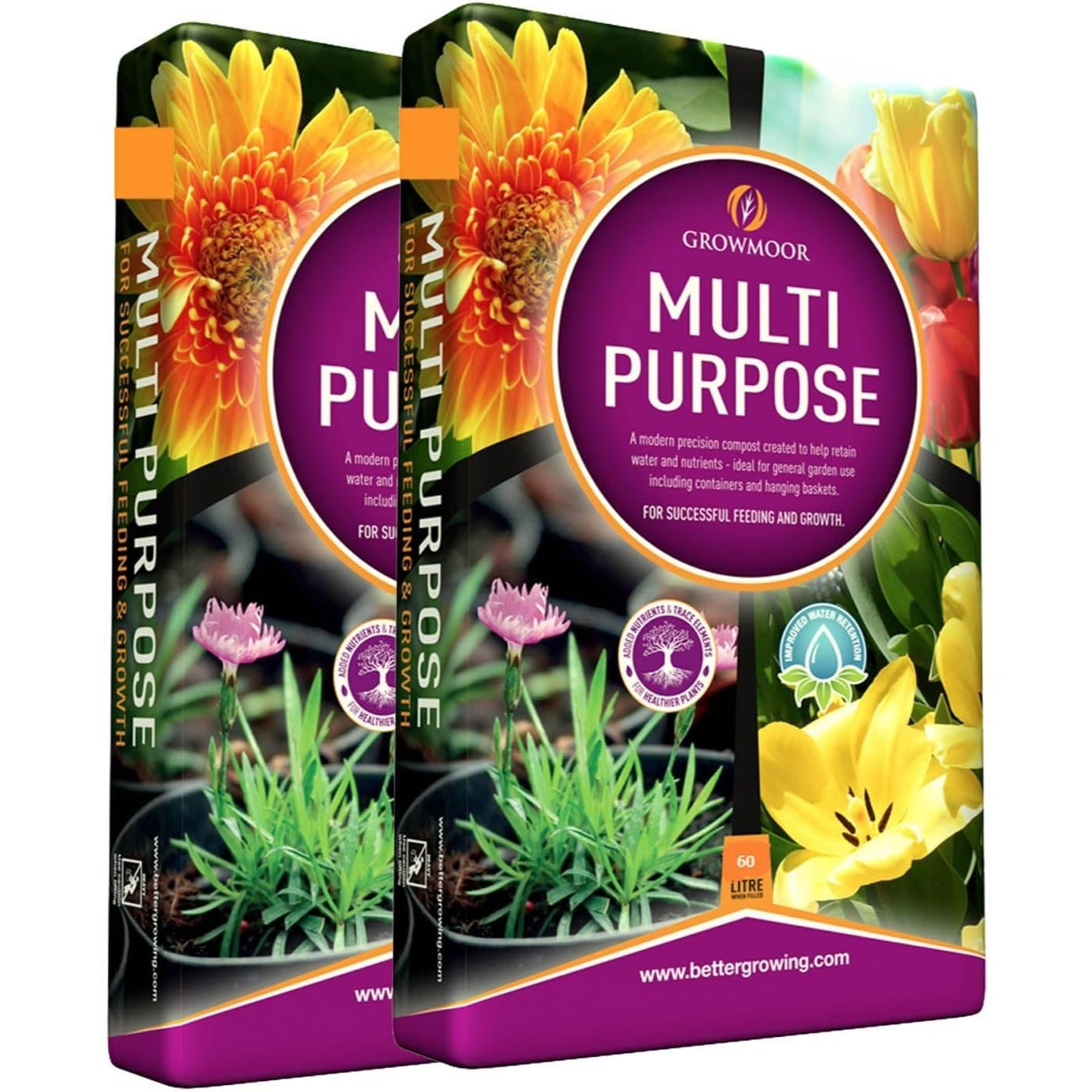 2 x 60L     Compost Soil