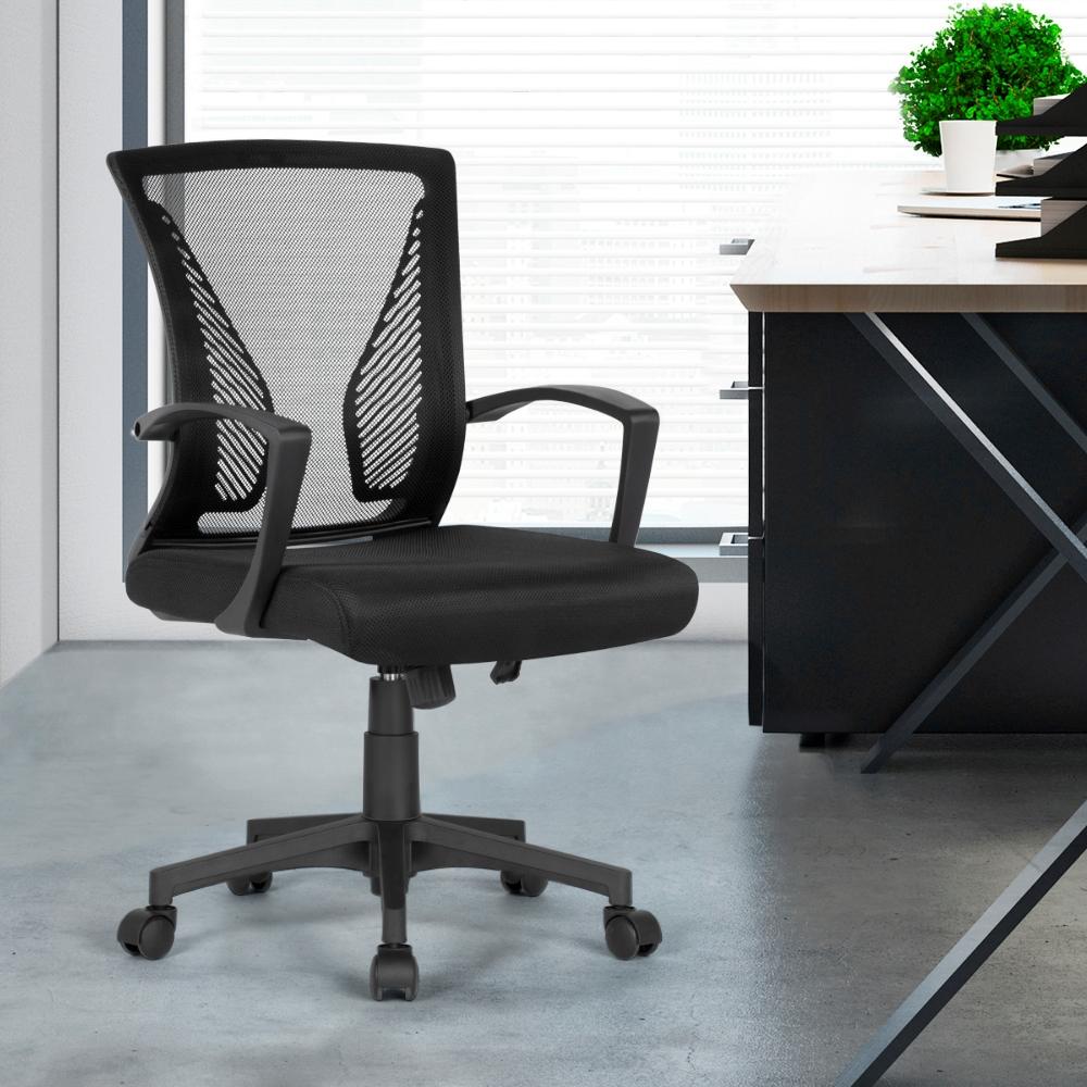 TEMU Costoffs Sedia da Ufficio Reclinabile a Girevole e Inclinabile Sedia Scrivani Ergonomica in Rete Traspirante con Altezza Regolabile Braccioli e