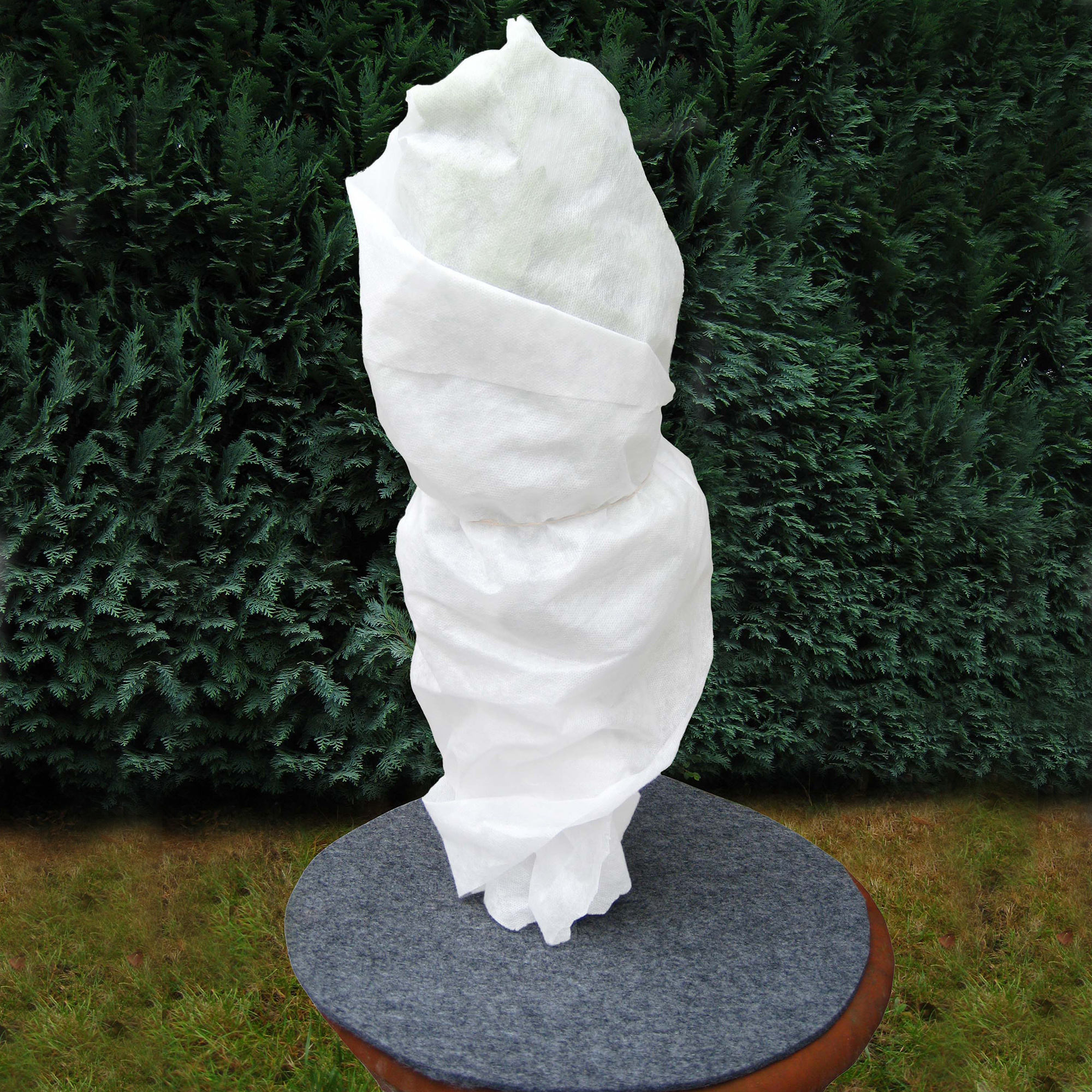 E-shop Wintervlies, 120g/m², inkl. Befestigungsband, Frostschutz für Pflanzen. Made in Germany, wetterfest. Extra dickes, reißfestes und atmungsaktives