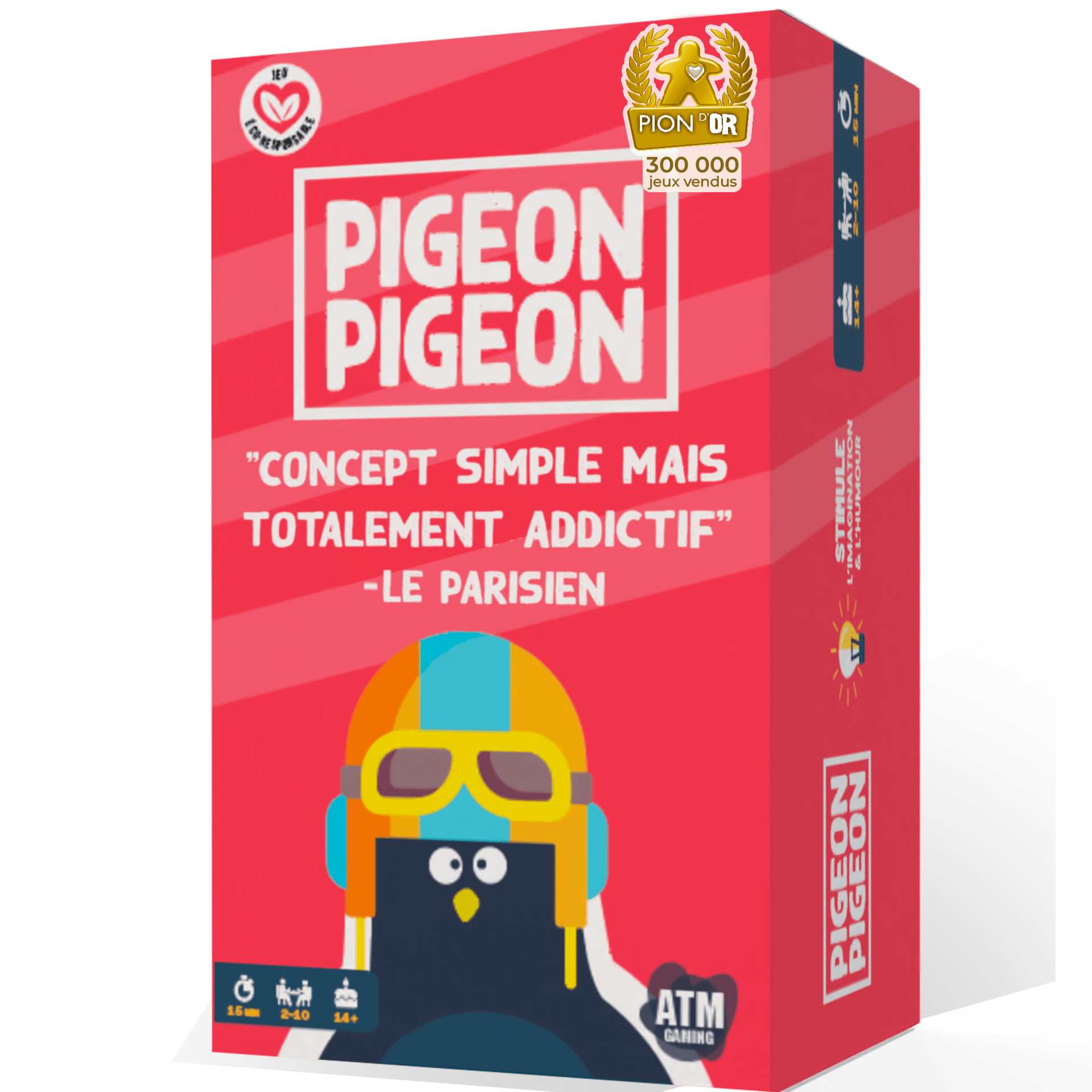 TEMU Pigeon Pigeon, Jeu de Société Ambiance, Bluff, créativité, soirée, de 2 à 10 Joueurs, Jeu de Cartes Famille et Adultes