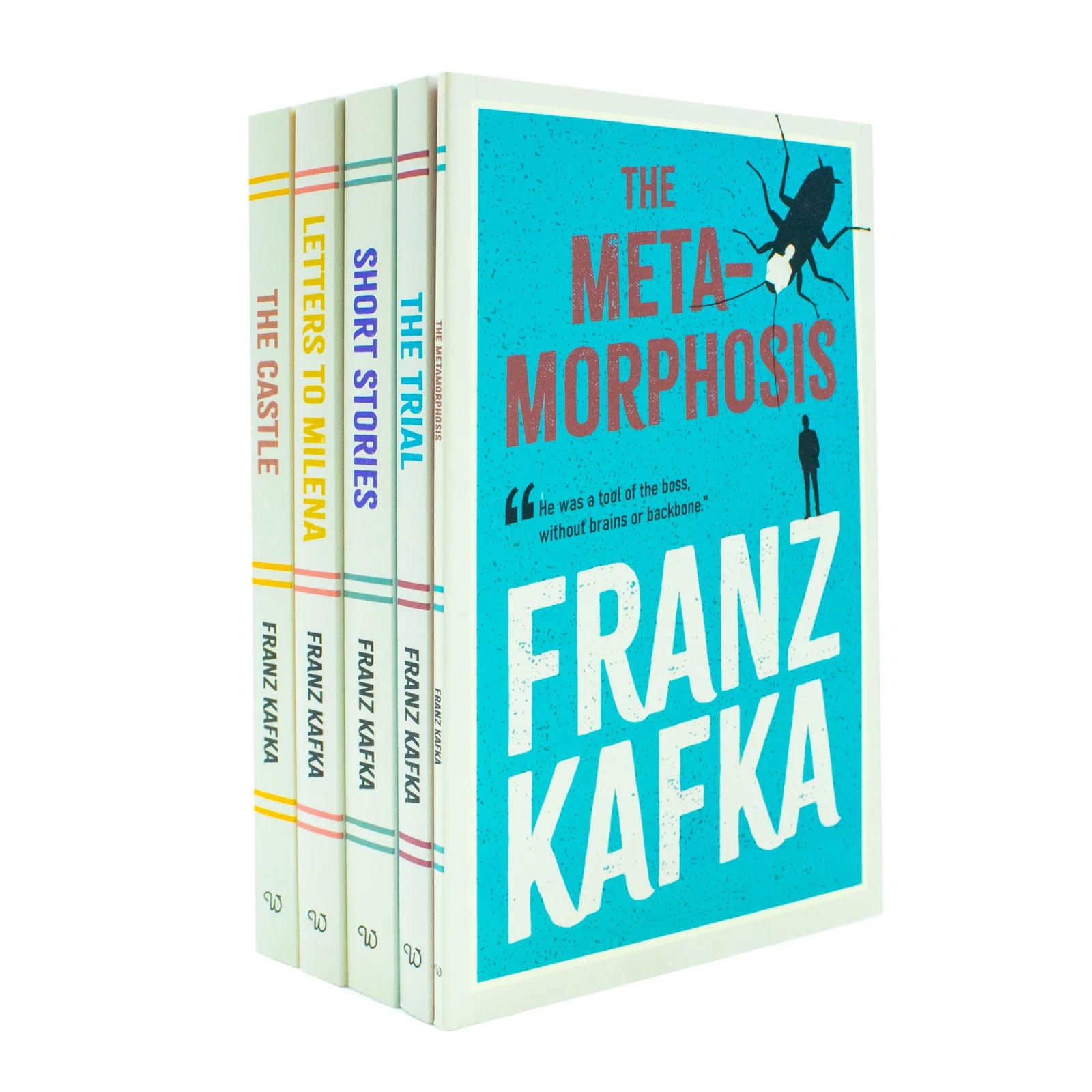 TEMU Curated Works Of Franz Kafka 5 Books Set. Classic Literary Fiction Short Story Novels Paperback Collection, Age 12+, Enigmatic World Of Franz