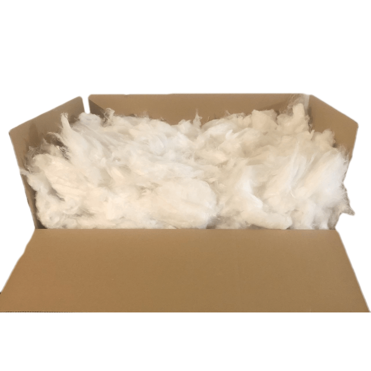 TEMU 10 kg de Rembourrage en Microfibre Polyester pour Peluches et Coussins, Idéal Couture Carton de 10 kg, Blanc Lavable -