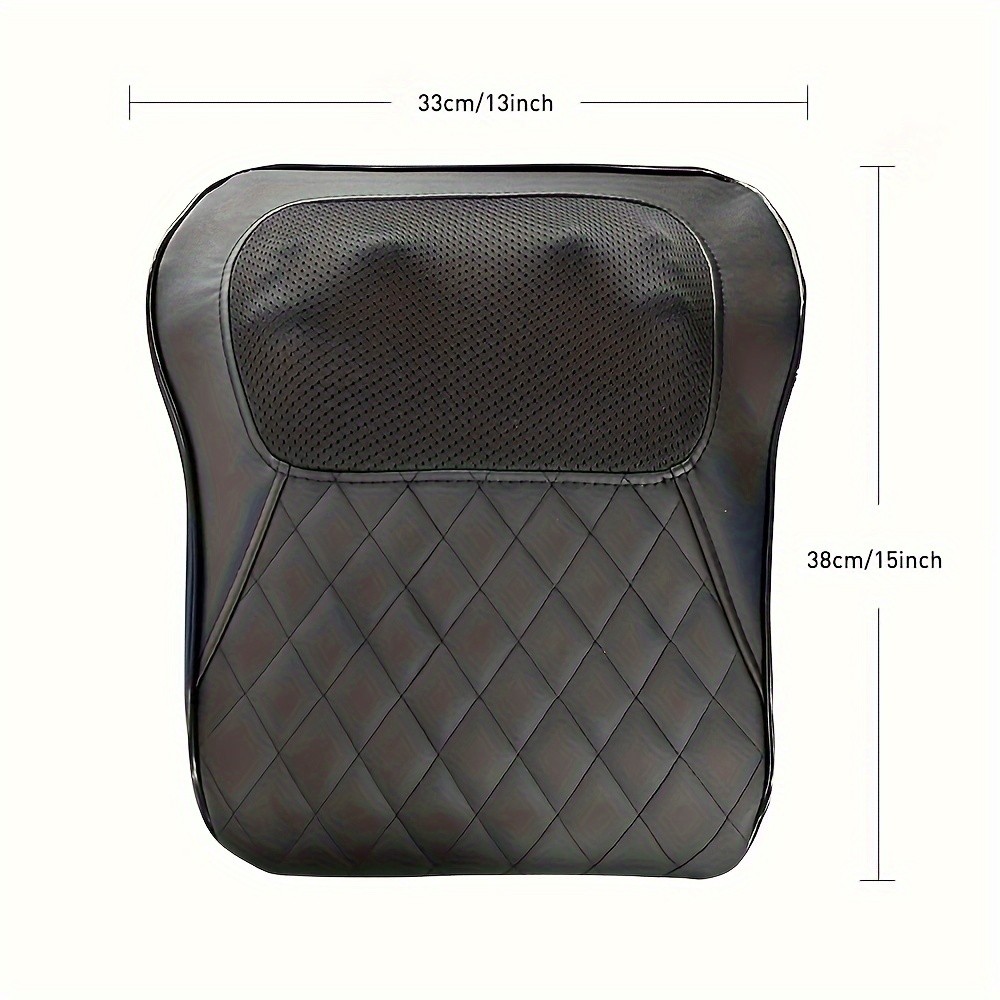 Hands-Free Cordless 3D Kneading Pillow with Heat - Portable Neck & Shoulder Massager for Back, Leg Pain Relief - Ideal Gift for Men & Women (Unscented), USB Powered