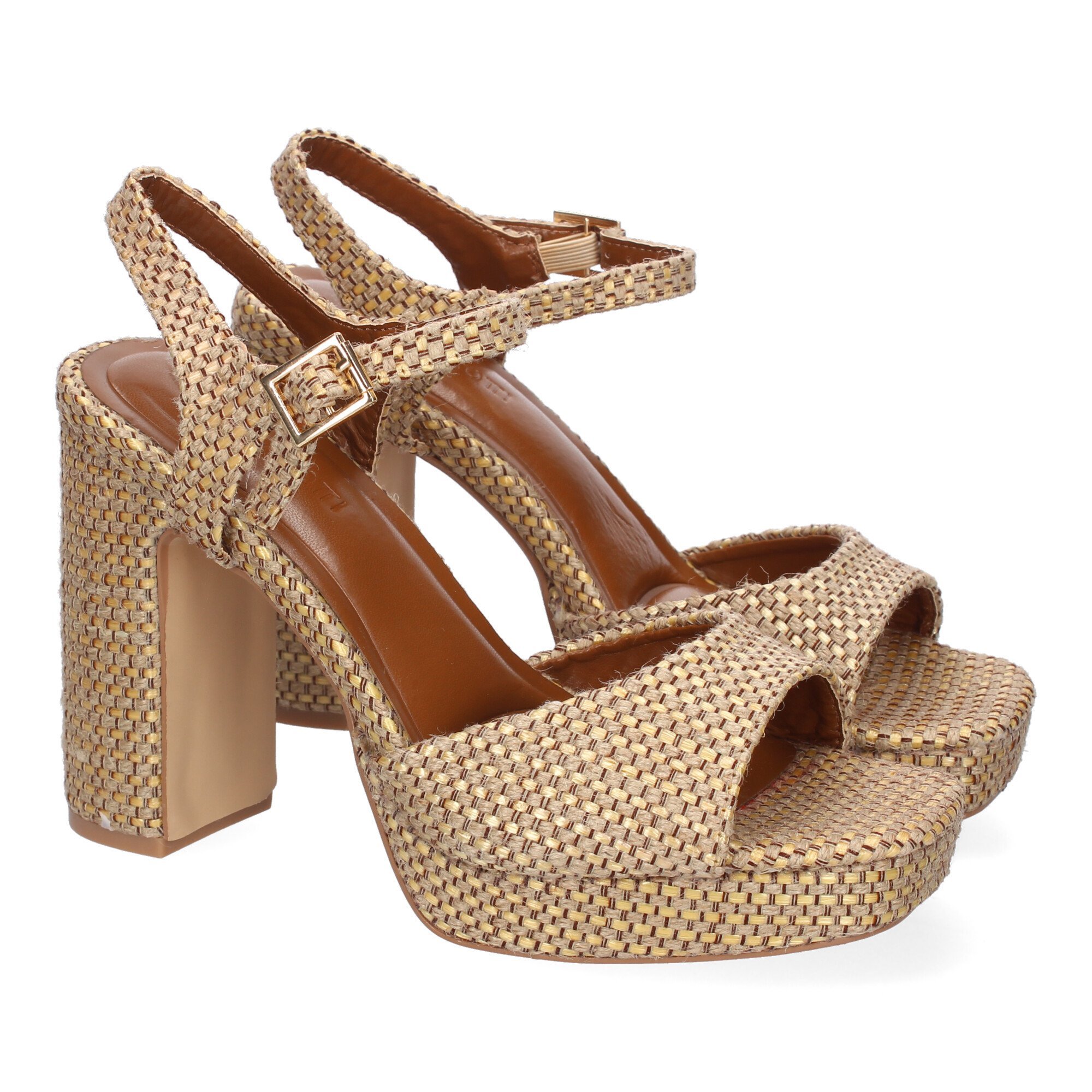 Image of Women's Heeled Sandals, Comfortable And Elegant, With Open Wedge And Closure, Ideal For Spring-summer