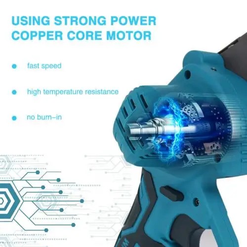 机器仅2电池 3000w 迷你电锯 无绳 4/6 英寸 电动单手锯 木材切割机 详情 1