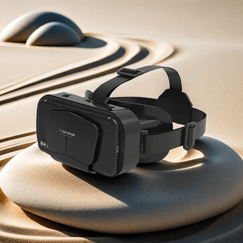 TEMU 1pc 3d Vr Helmet, Telescope Design, Pvc Material, Role Playing Game Accessories, Glasses, Illusion Glasses Vr Glasses, Experience Gaming Headset
