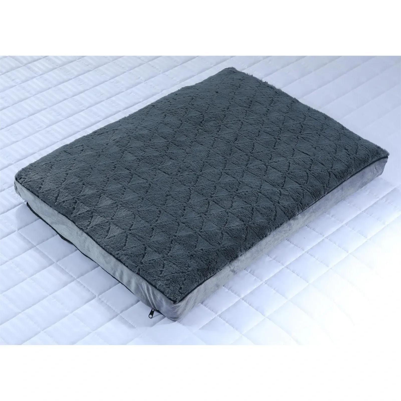 TEMU Dog Bed Washable Dog Crate Mattress Fluffy Anti Anxiety Dog Beds Deluxe Plush Dog Mat With Anti-slip Bottom
