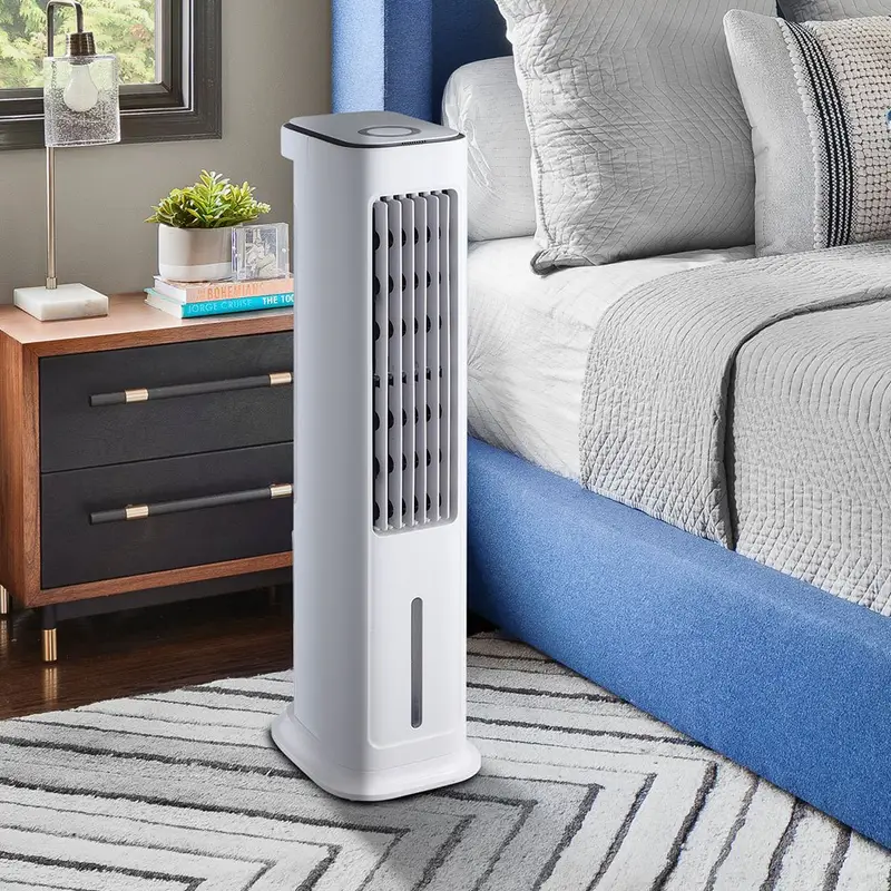 mini air cooler fan 4 in 1 5l levels swing mode timer portable evaporative cooler humidifier for bedroom details 4