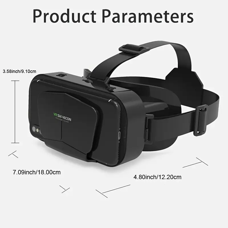 smartphone vr glasses adjustable lens for and movie watching compatible with iphone phones 5 7 inches suitable for men and women as gifts details 2