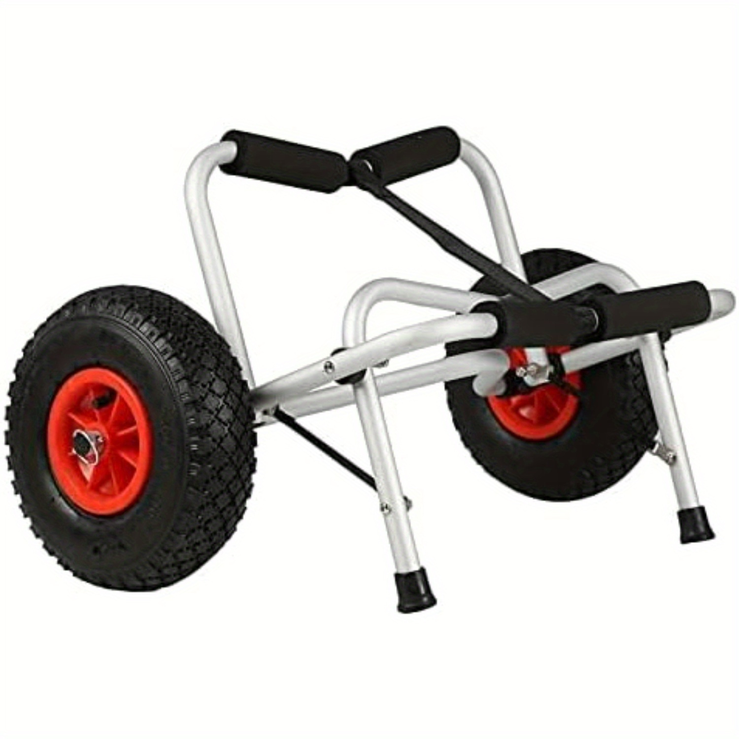 100kg Trolley Pneumatic Tyres Canoe Boat Transport Board Foldable Strap Trailer Canoe Trolley Transport Trolley Surf Trolley