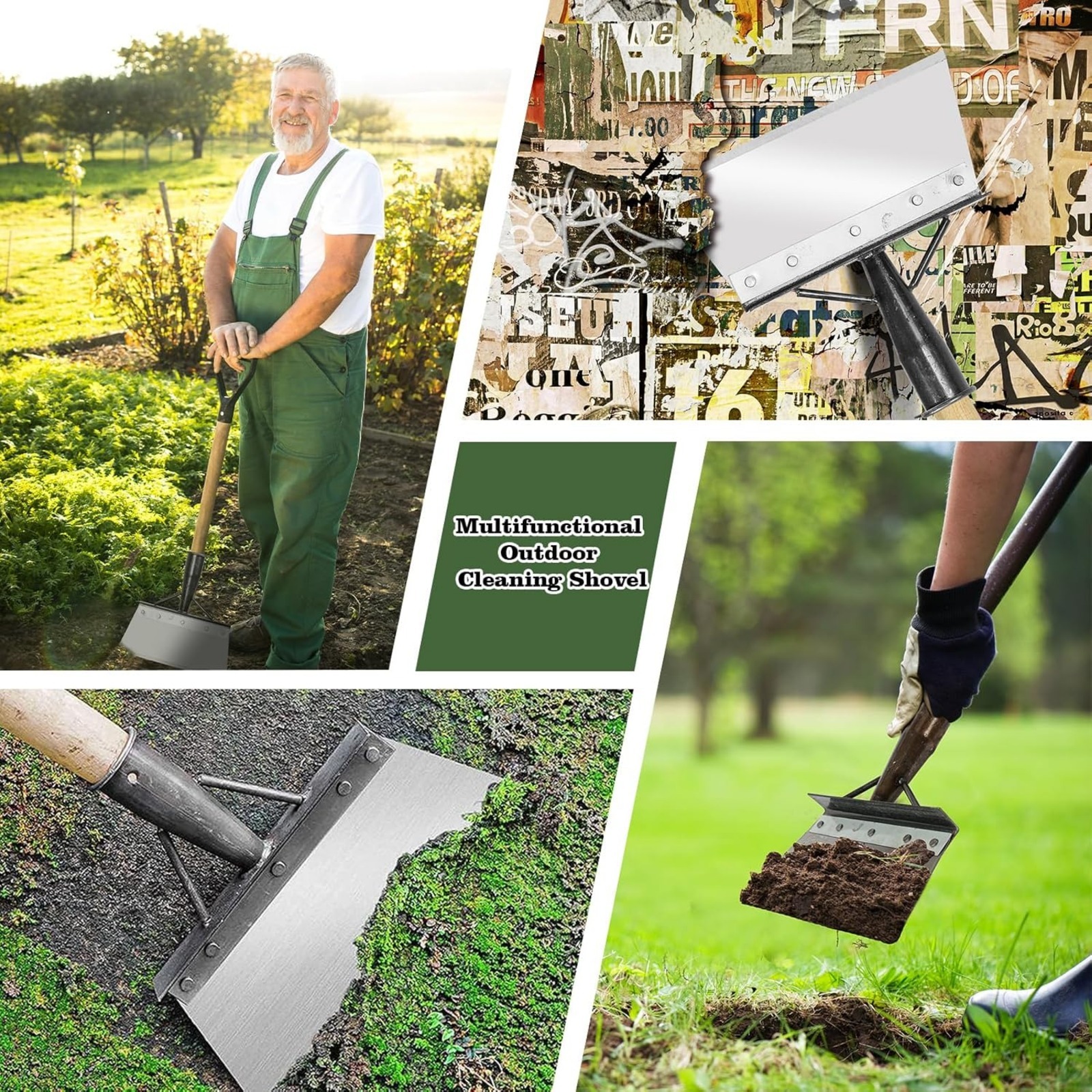 TEMU Lamek 23cm Multifunctional Outdoor Garden Cleaning Shovel Flat Garden Shovel Planting Shovel Garden Cleaning Shovel For Weeding For Garden House