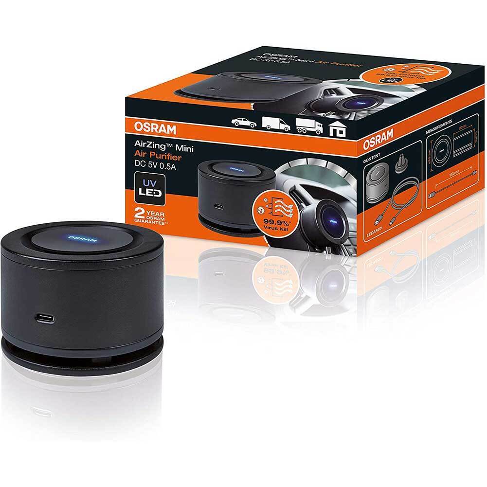 TEMU Mini Purificatore D'aria Per Auto Con Presa USB, Ionizzatore, Distrugge Virus E Batteri Nel Veicolo Fino Al 99%, Filtro TiO2 + Luce LED UVA