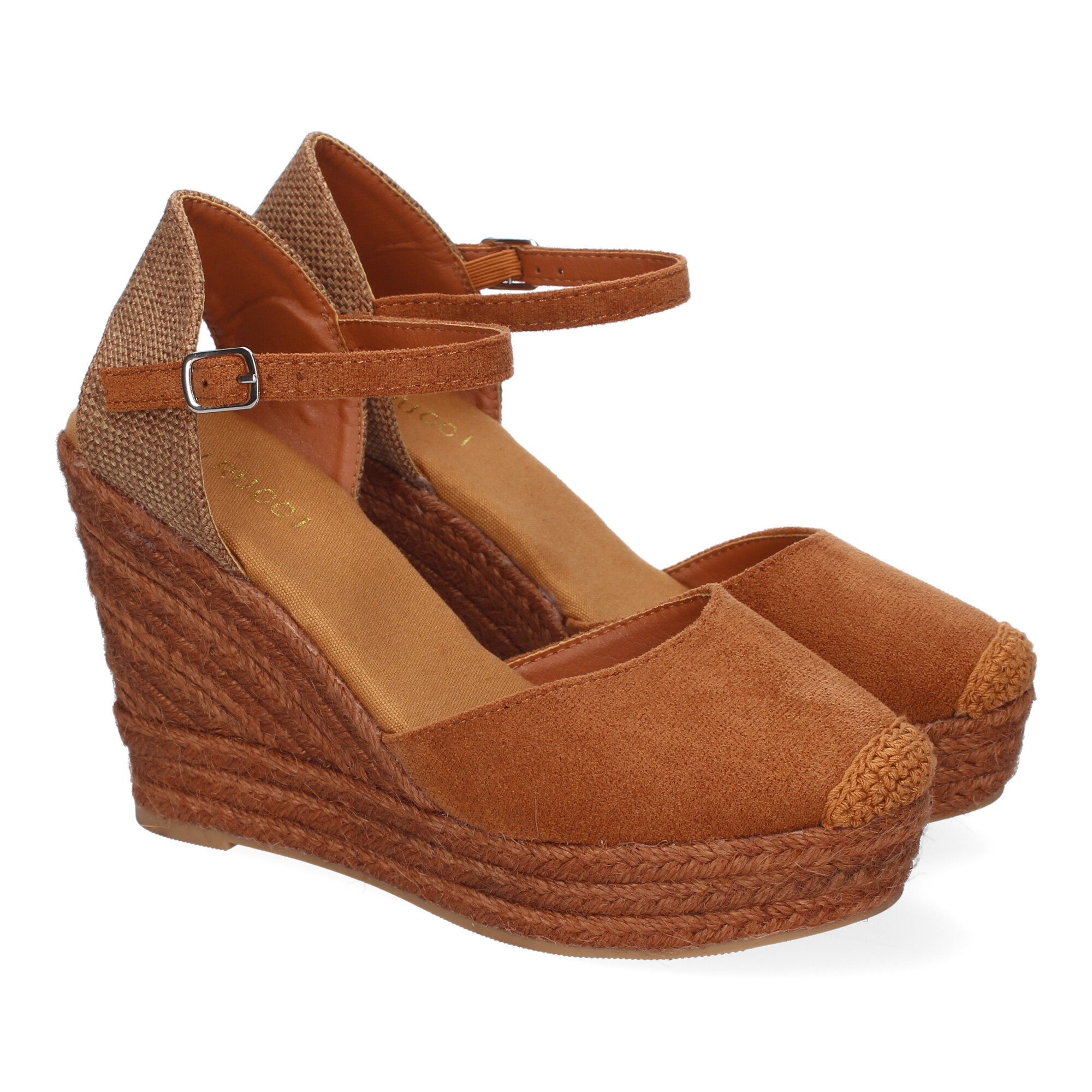 Image of Women's Jute Wedge Sandal, Comfortable And Elegant, With Adjustable Ankle Closure, Ideal For Spring-summer