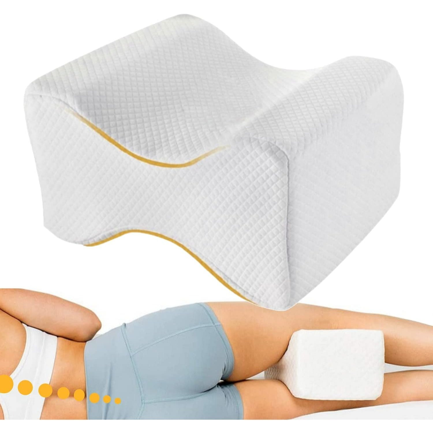 TEMU Almohada para Rodillas para Dormir de , Almohada de Soporte para Piernas, Almohada Espaciadora de Piernas para Alinear Columna, Cadera y