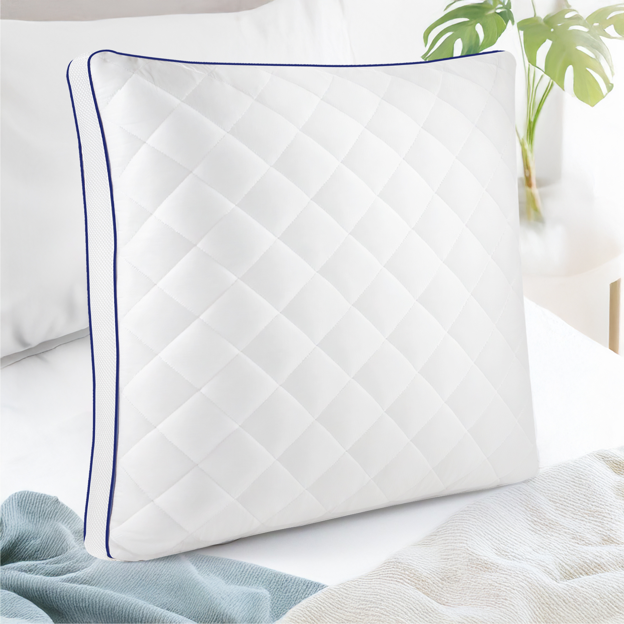 TEMU Pillows In Hotel Quality - Pillows Fluffy, Well-filled Sleep Pillows Suitable For Allergy Sufferers - 60° Washable