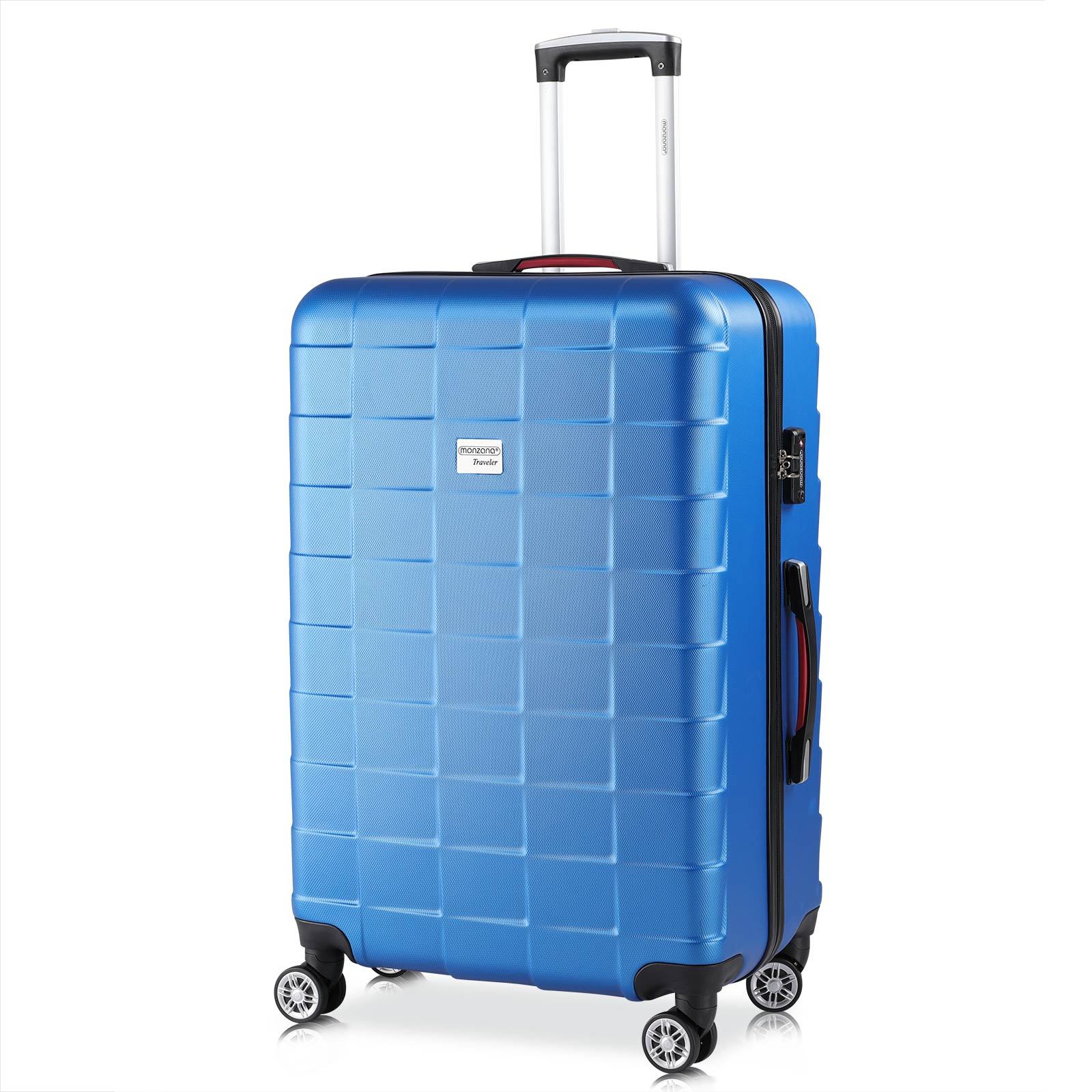 Monzana® Trolley Suitcase 42-105l Capacity Hardshell Travel Case M L Xl Wheeled Case