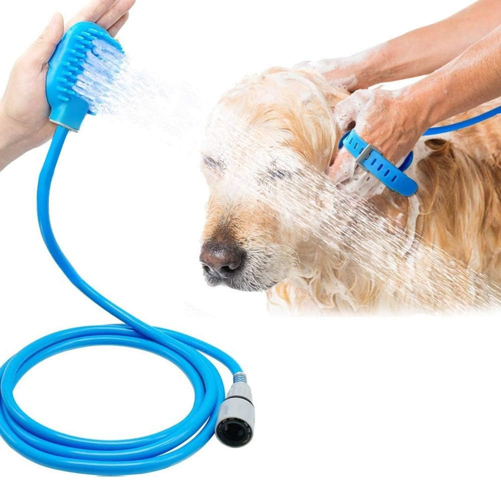 TEMU Accessorio per Lavaggio Animali Domestici Spazzola e Spruzzatore per il Lavaggio di