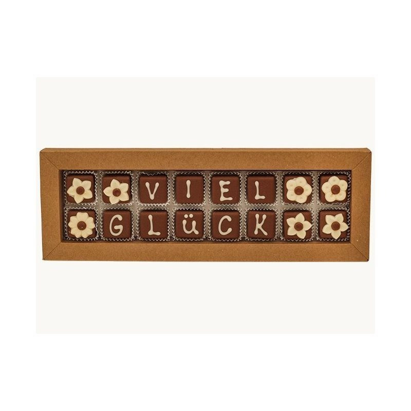 Chocolate Praline Telegram "good Luck"