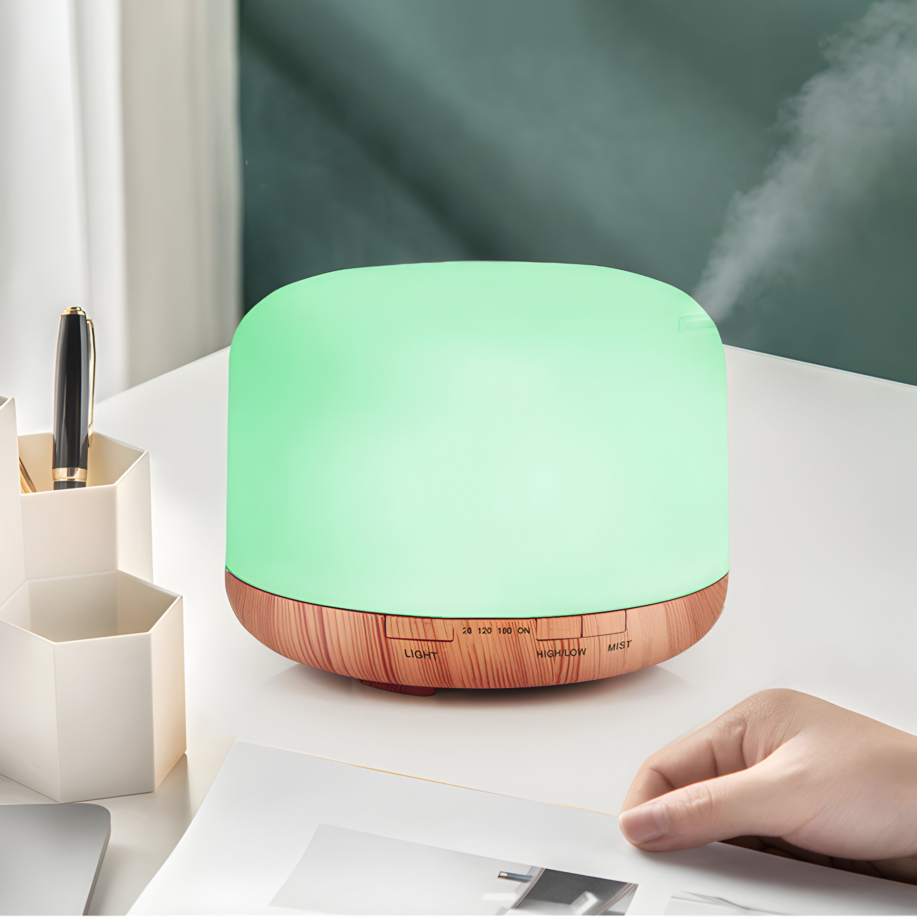 Air Humidifier 300 Ml With Led Light, Scent Diffuser, Aromatherapy