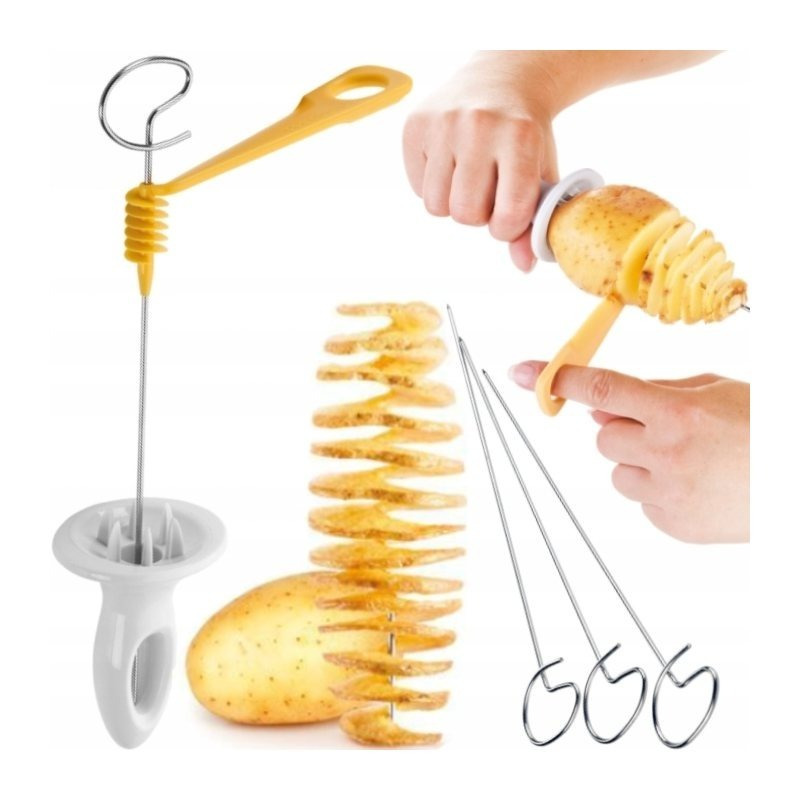 TEMU Potato Chips Spiral Frying Machine