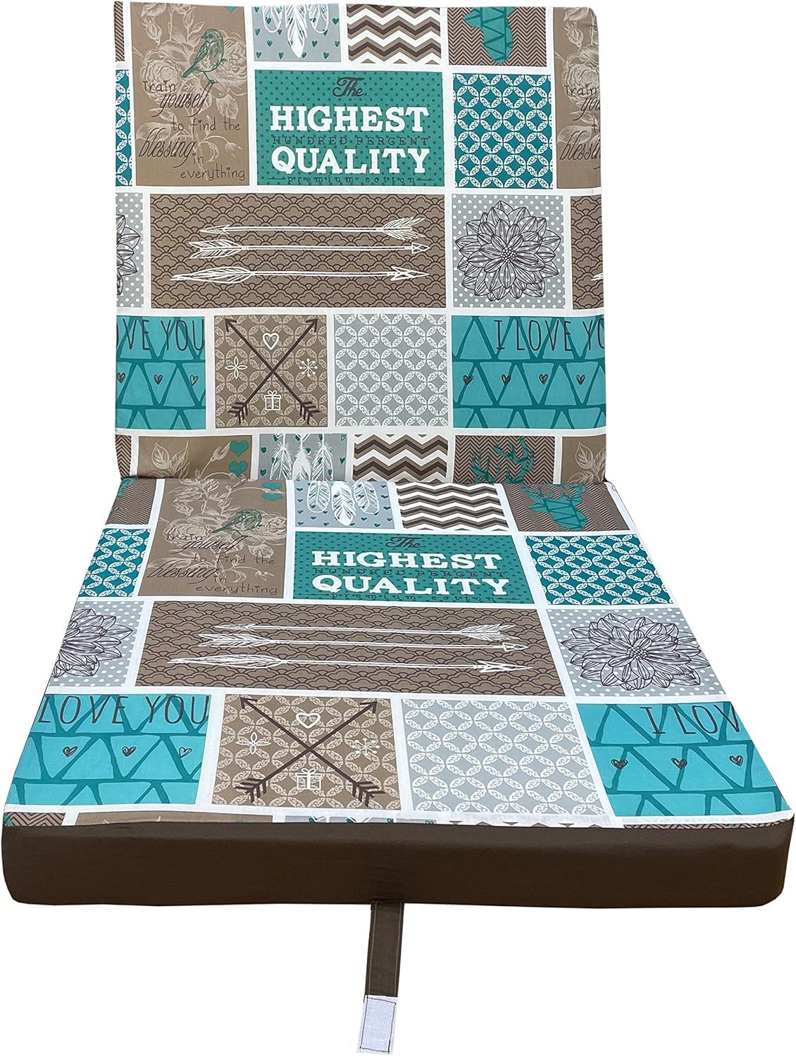 Z-hom Klappmatratze 140x195 Cm – Faltbare Gästematratze Mit Waschbarem Bezug